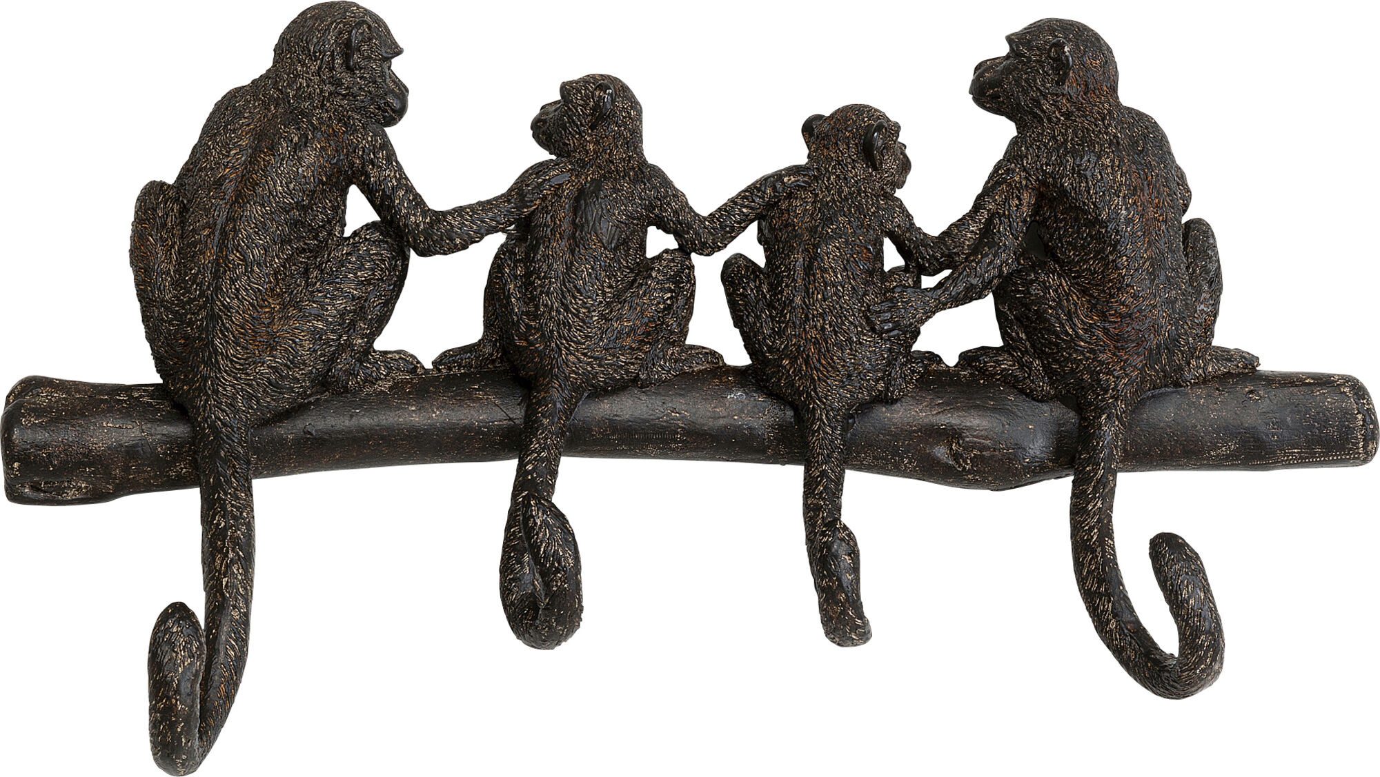 Kare Design Wandgarderobe Monkey Family, mit 4 Haken