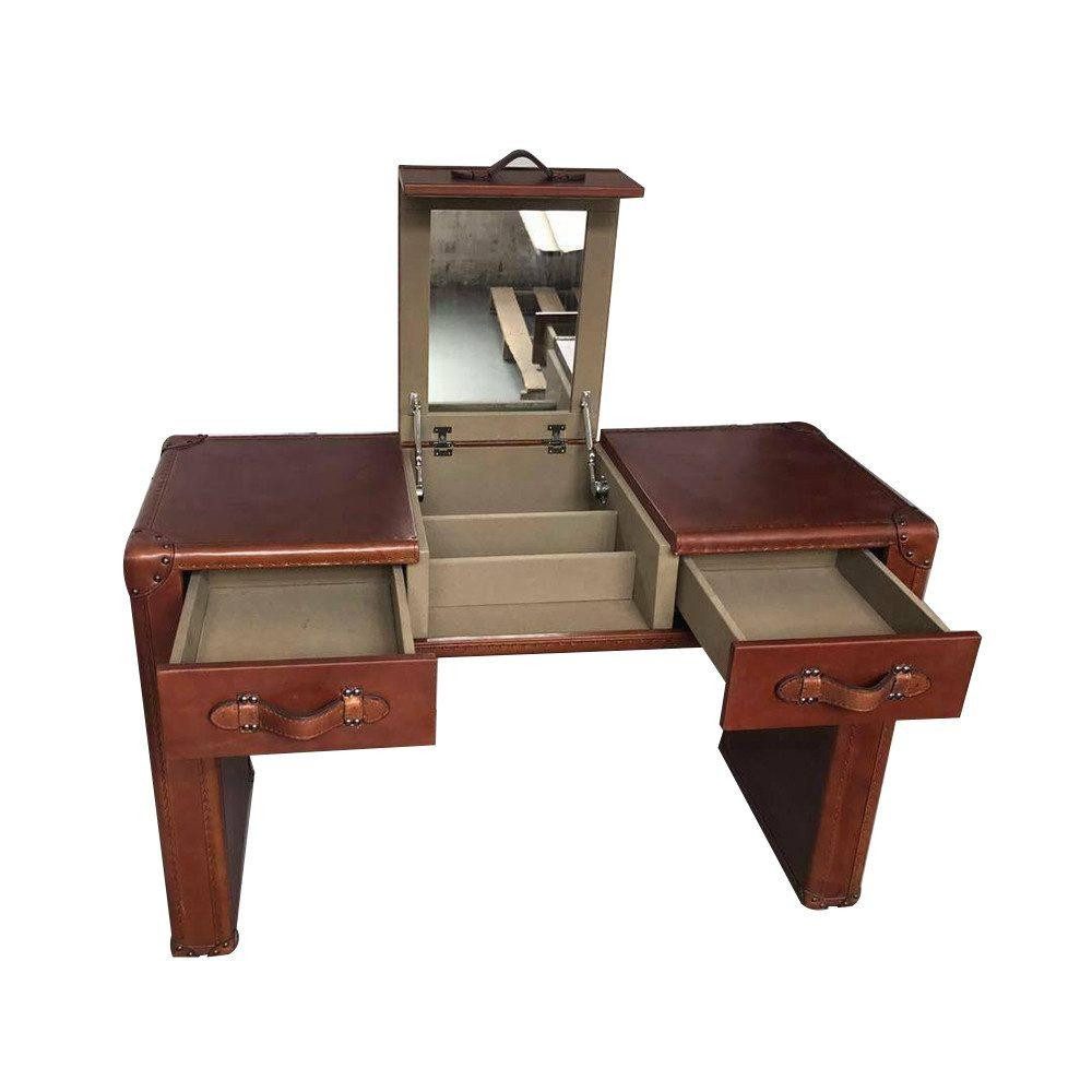 JVmoebel Schminktisch Vintage Schminktisch in elegantem Design mit Hocker aus Holz, Made in Europa