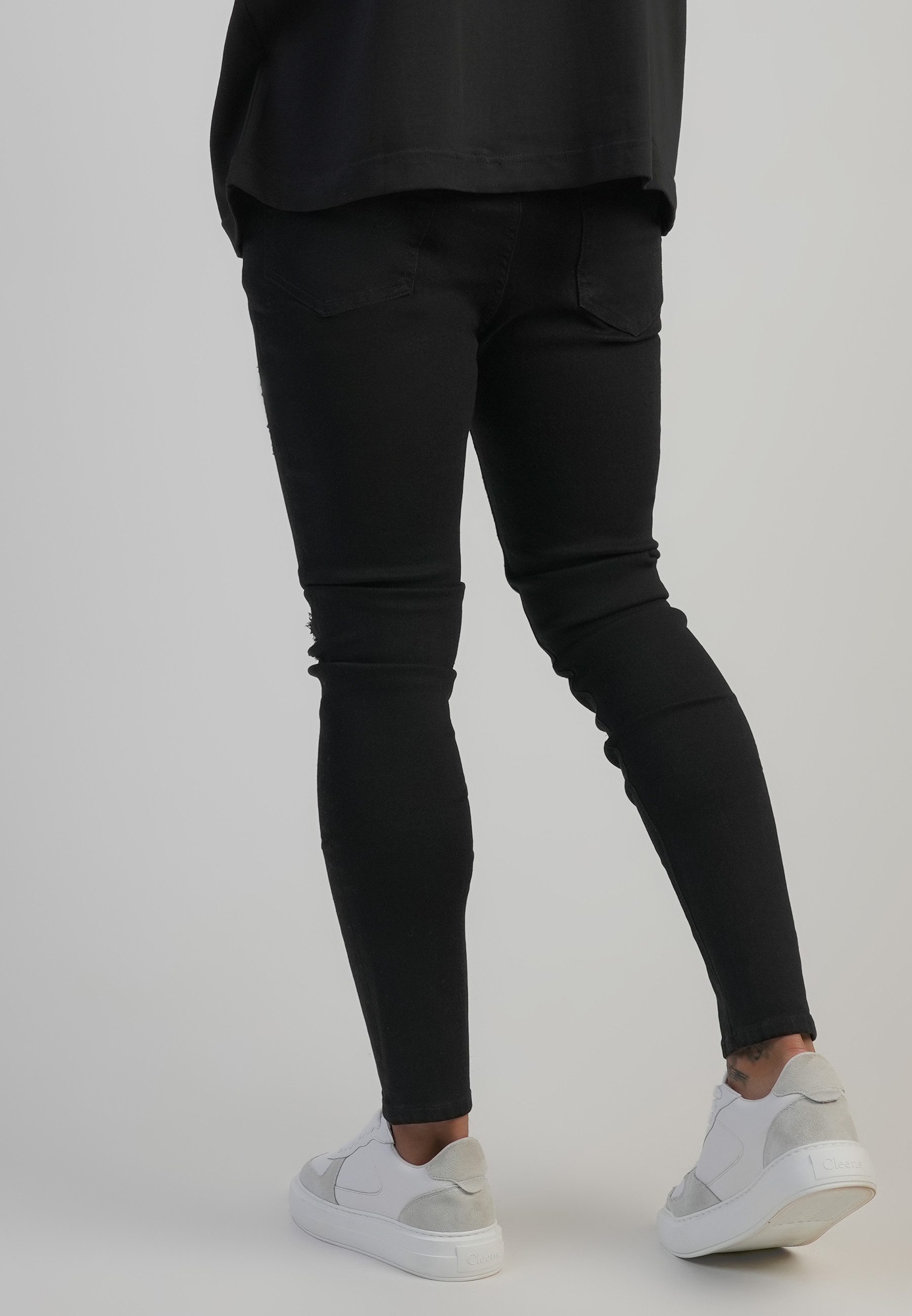 Siksilk Regular-fit-Jeans SikSilk Herren Distressed Skinny Jeans