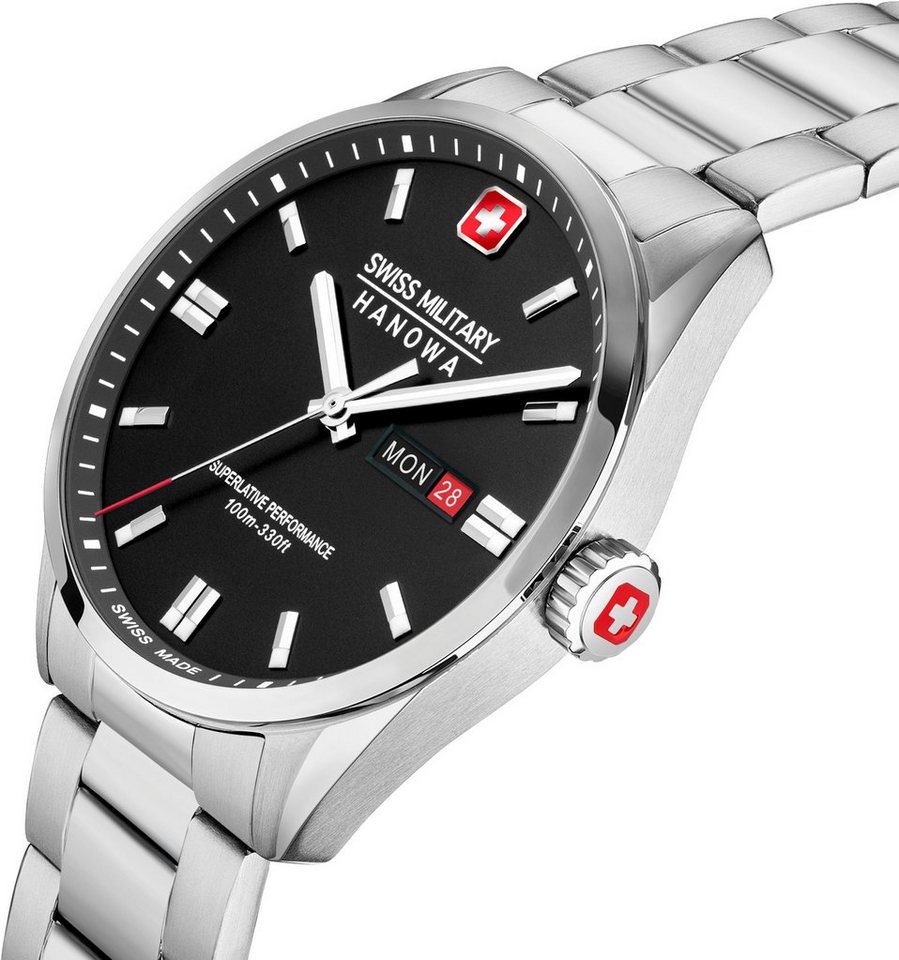 Swiss Military Hanowa Schweizer Uhr ROADRUNNER MAXED, SMWGH0001601, Gehäuse  aus Edelstahl, Gehäuse-Ø ca. 43 mm