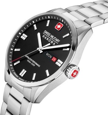 Swiss Military Hanowa Quarzuhr ROADRUNNER MAXED, SMWGH0001601, Armbanduhr, Herrenuhr, Schweizer Uhr, Datum, Saphirglas, Swiss Made