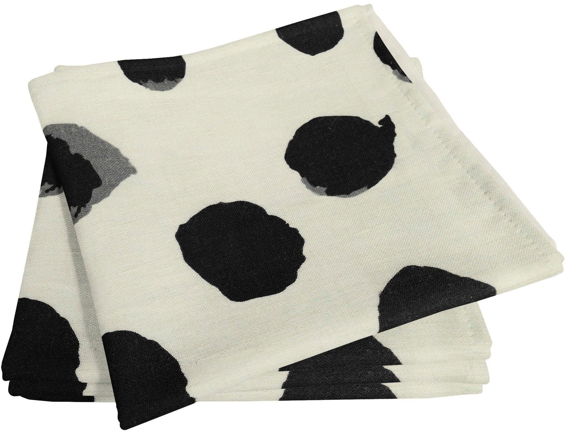 Adam Stoffserviette Dots, aus Bio-Baumwolle,Made in Germany