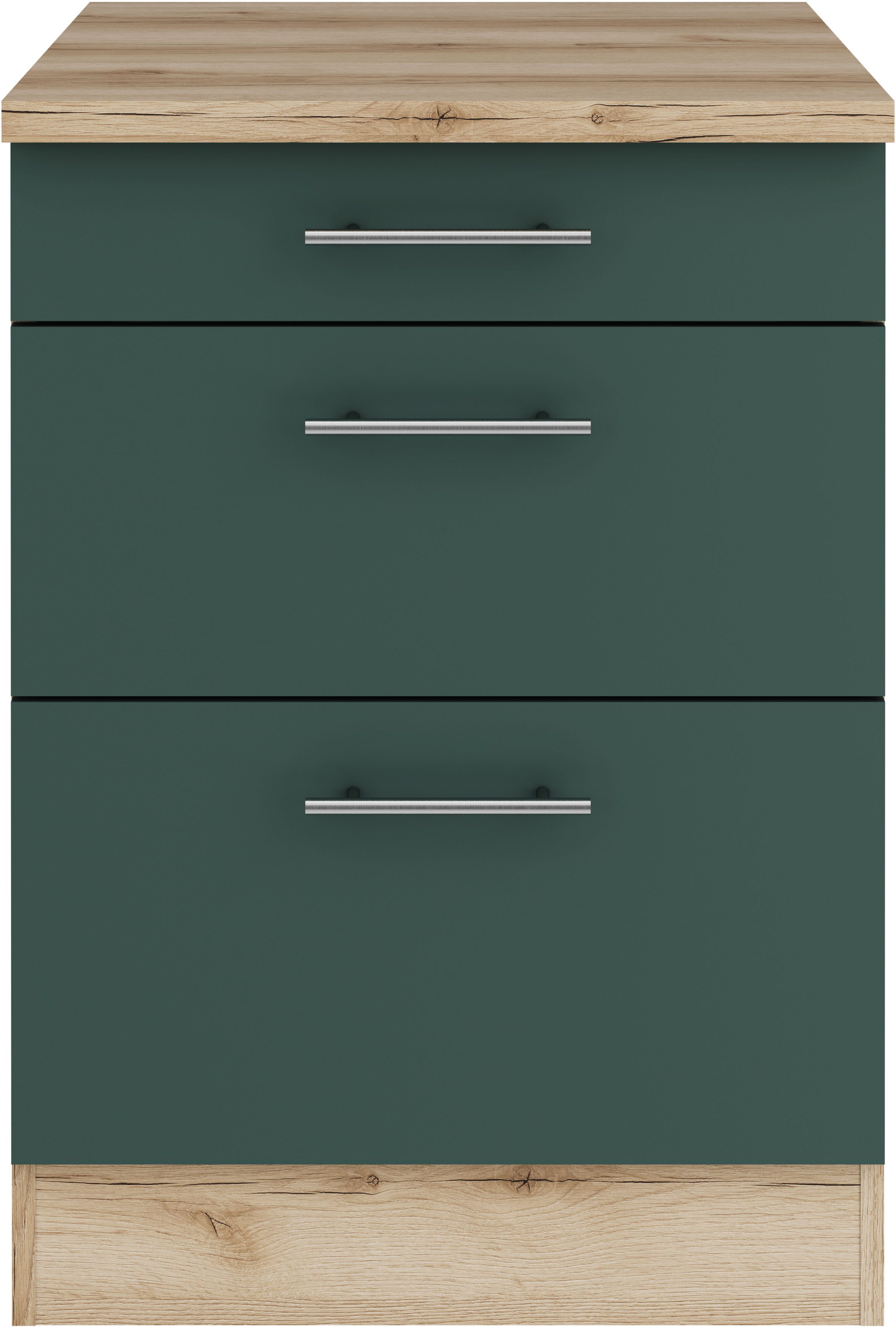 OPTIFIT Unterschrank Bella Breite 60 cm, 2 Auszüge, 1 Schubkasten