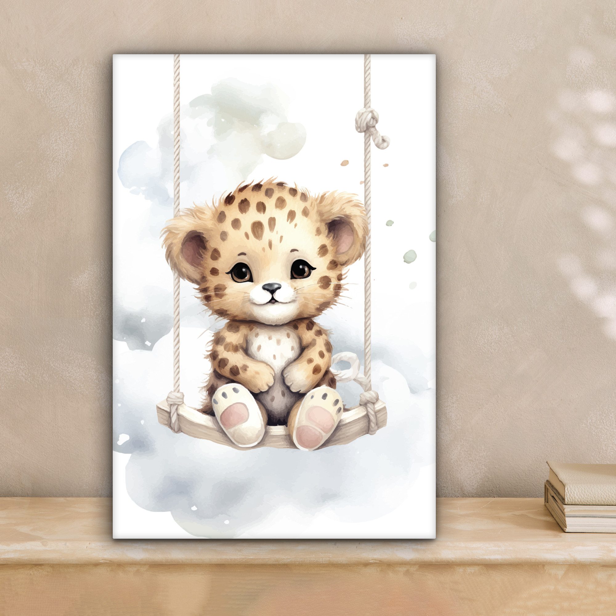 OneMillionCanvasses® Leinwandbild Leopard - Tier - günstig online kaufen