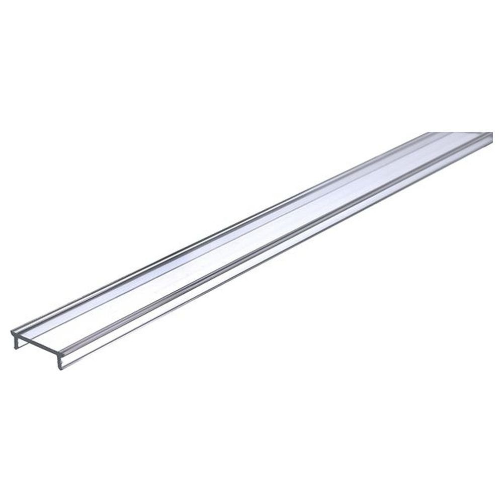 click-licht Profilelemente LED Streifen 1-flammig, 95% Abdeckung P-01-12, 2000mm, Plan klar, Deko-Light Transmission, LED-Stripe-Profil