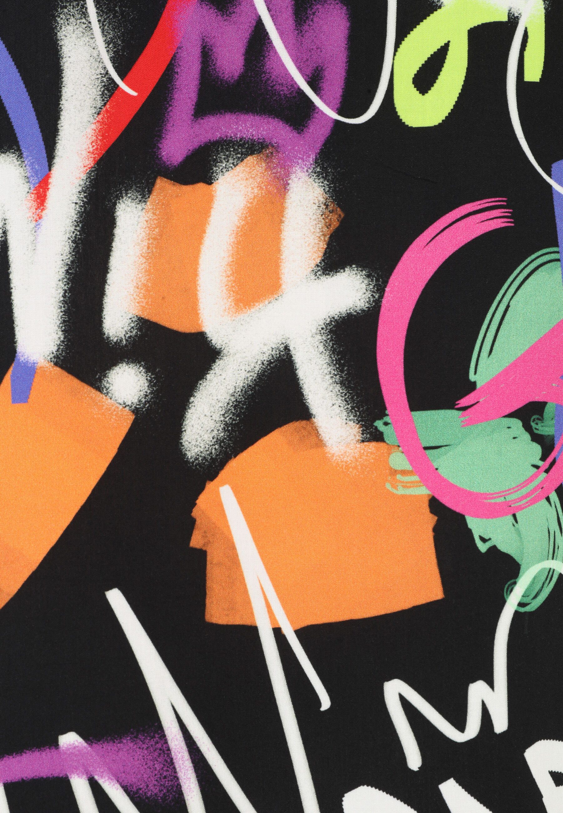 Doris Streich Langarmbluse mit Graffiti-Print