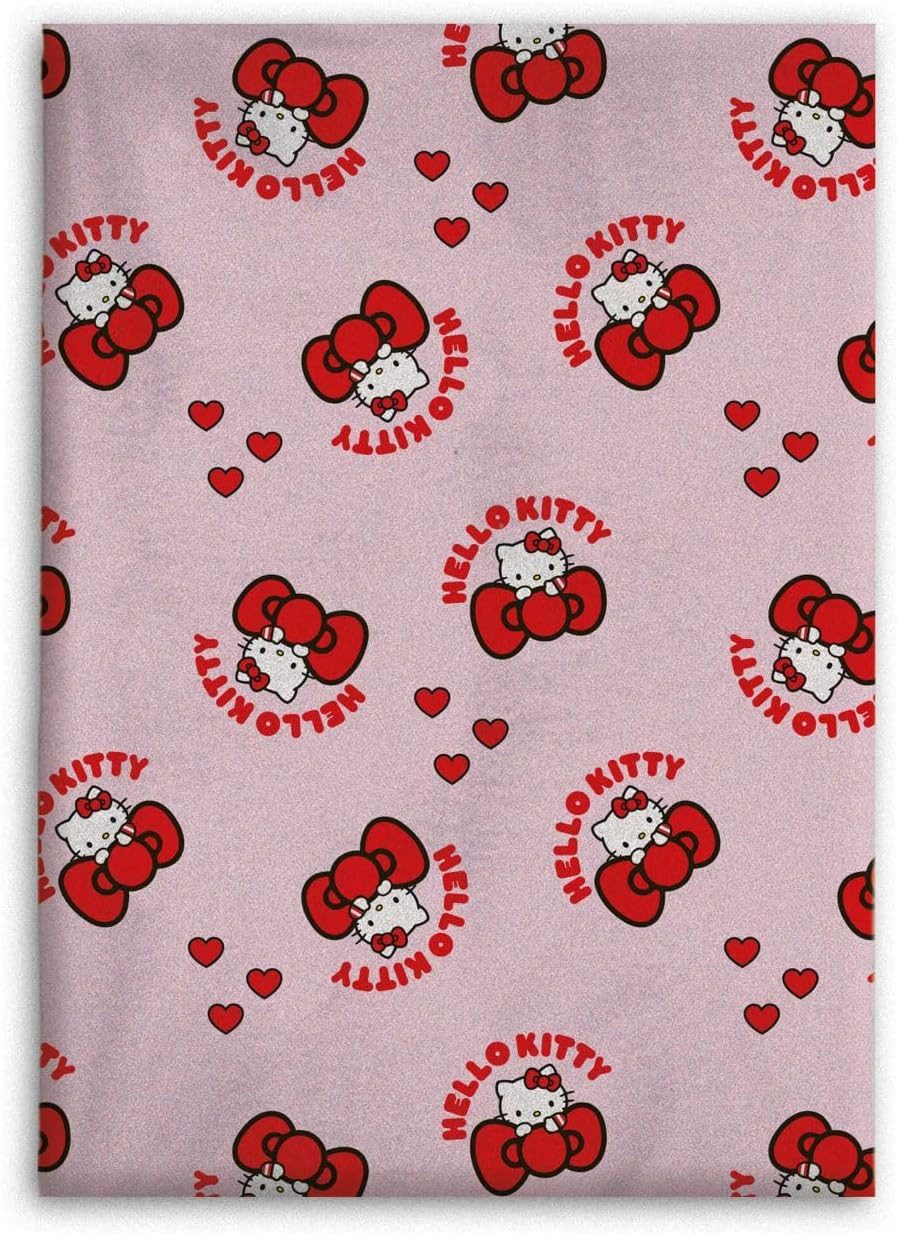 Wohndecke Hello Kitty Wohndecke Flauschdecke Kuscheldecke 110 x 150 cm, AY!Max, Langlebig