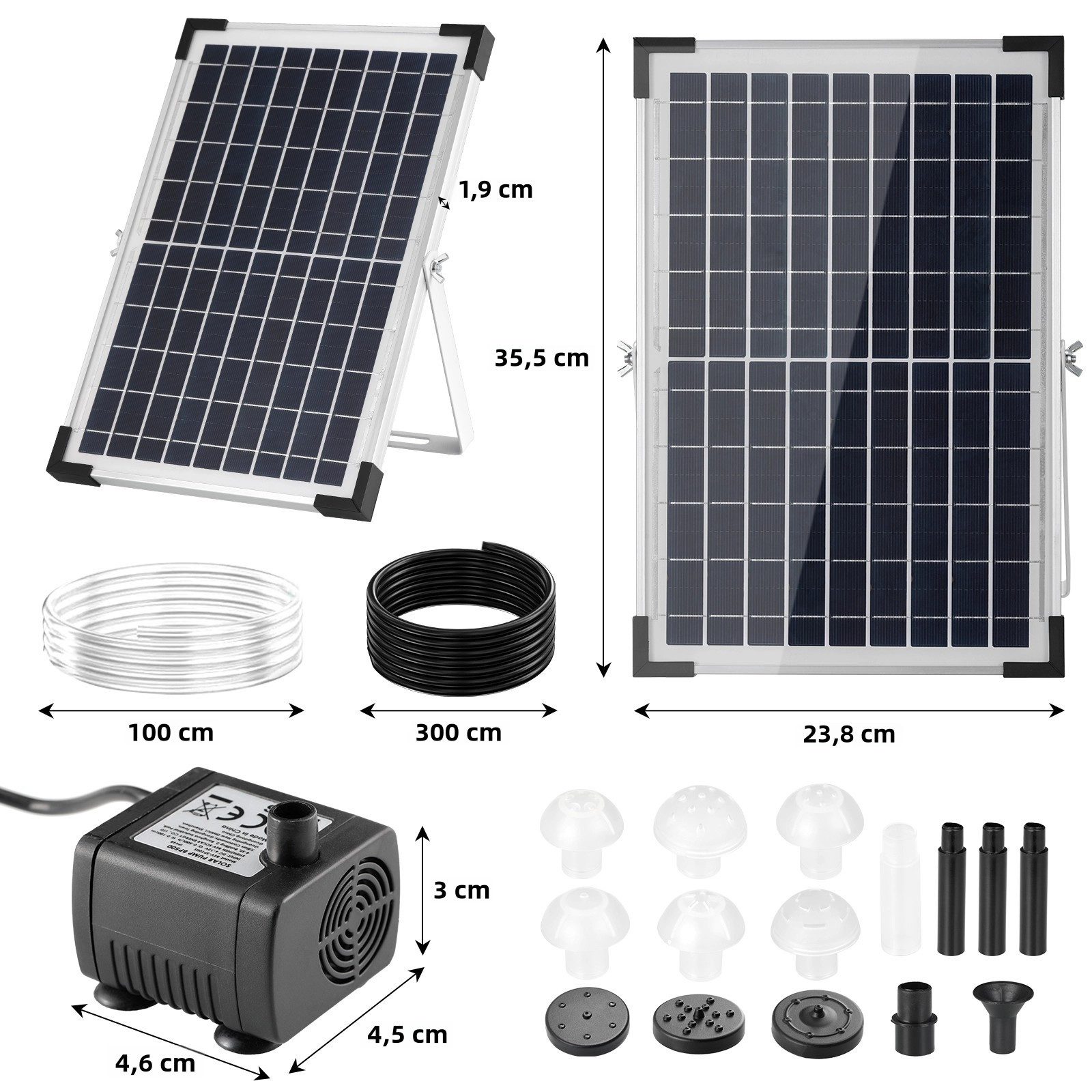 TLGREEN Solarpumpe Solar Teichpumpe, (500L/h Solar günstig online kaufen