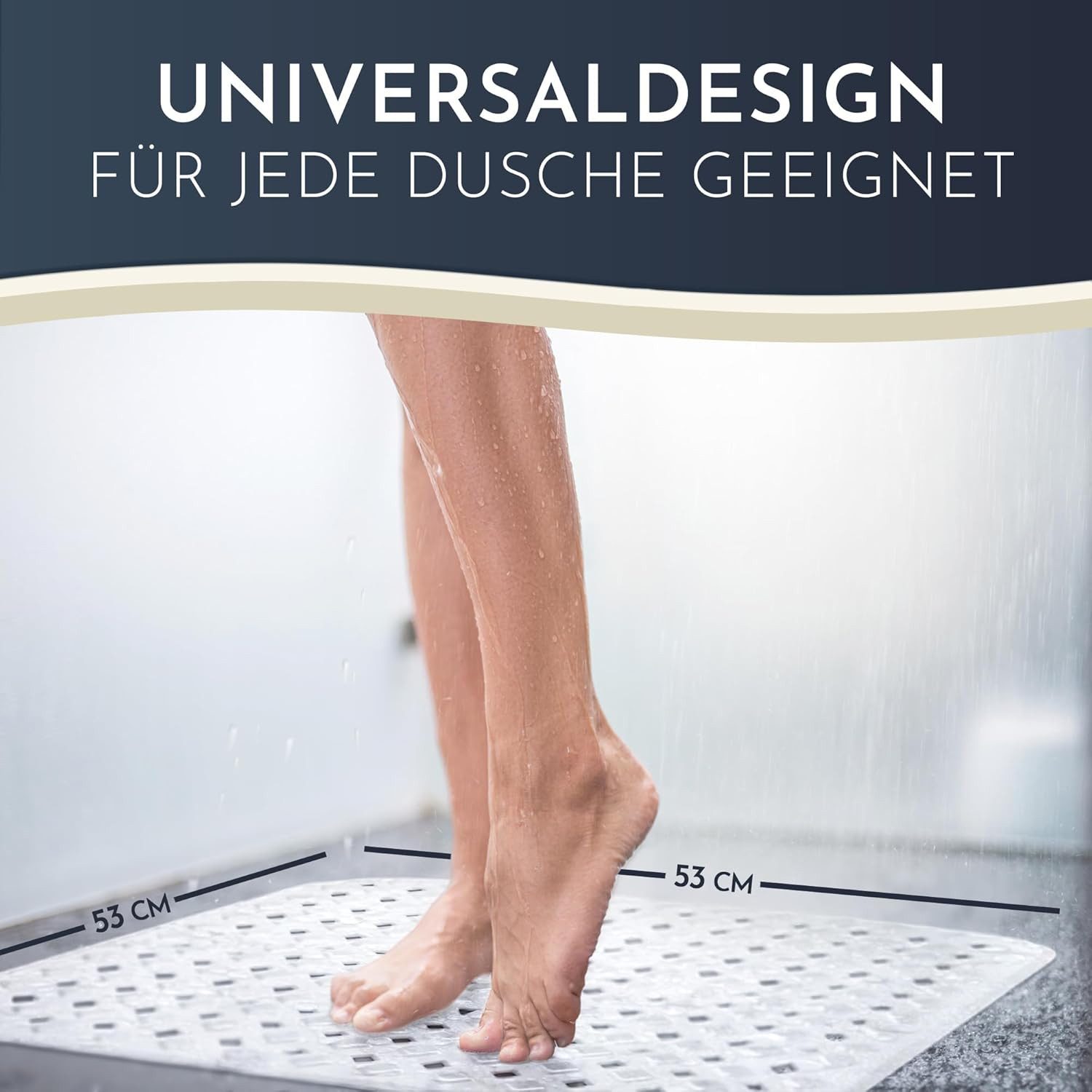 Homerella Duschmatte rutschfest Kinder - 100% BPA frei Inkl. 2 Haken zum Au günstig online kaufen