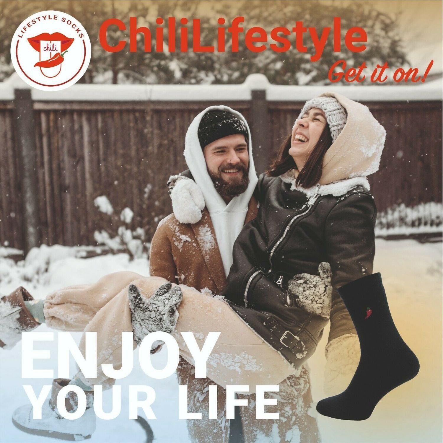 Chili Strümpfe Chili und Ski Paar, 9 Wintersocken, Damen, für Herren Lifestyle Thermo Socken,