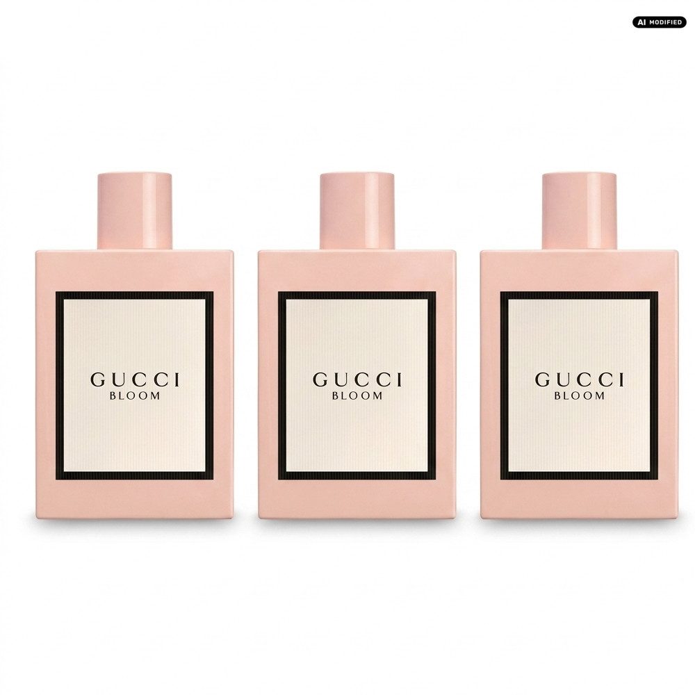 GUCCI Eau de Parfum GUCCI Bloom Eau de Parfum 3er Set, 1-tlg., Praktisches 3er Set für Vorrat und Mehrfachnutzung