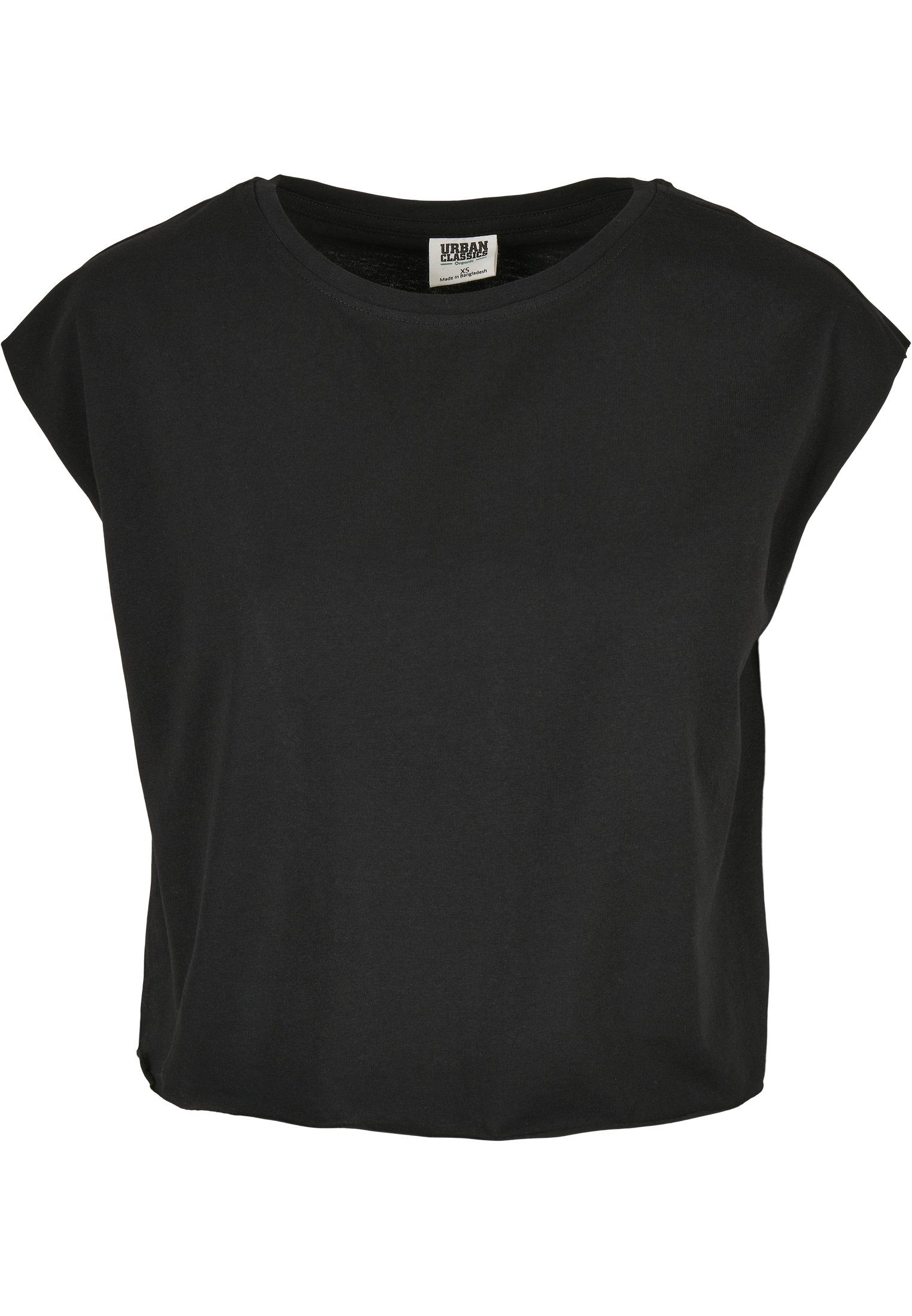 schwarz/weiß Short (1-tlg) Ladies CLASSICS Damen Kurzarmshirt 2-Pack Tee Organic URBAN
