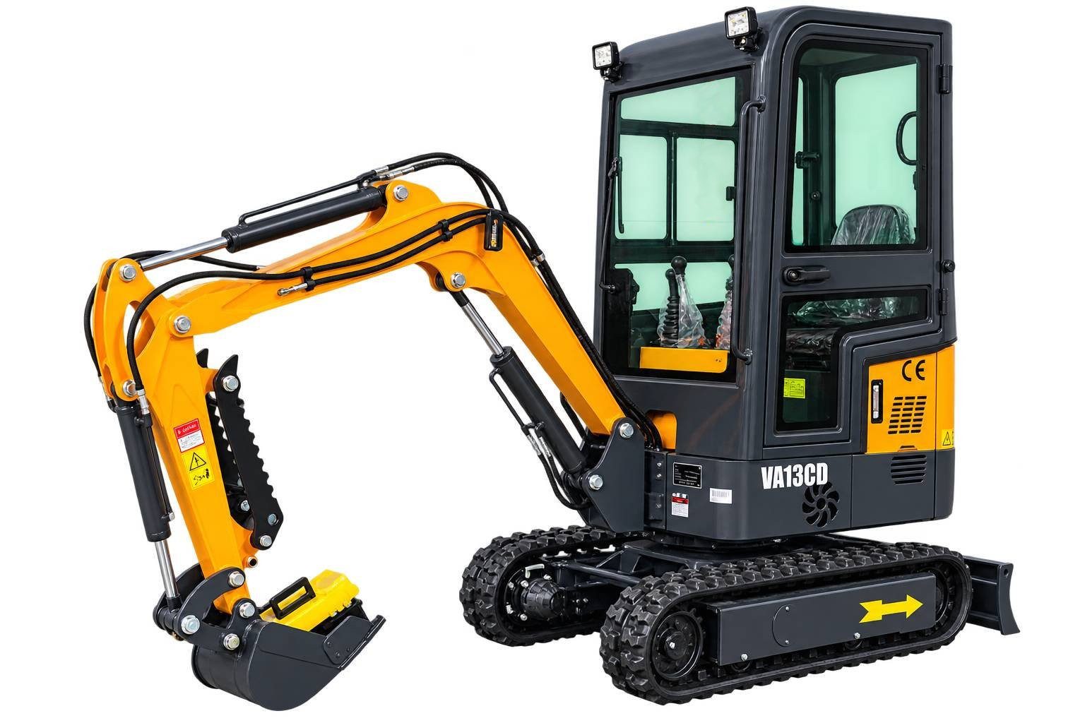 Teico Minibagger VA13CD Minibagger – Neu & unbenutzt – 7 kW Diesel - Sofort verfügbar, Kabinenlüfter, Feuerlöscher