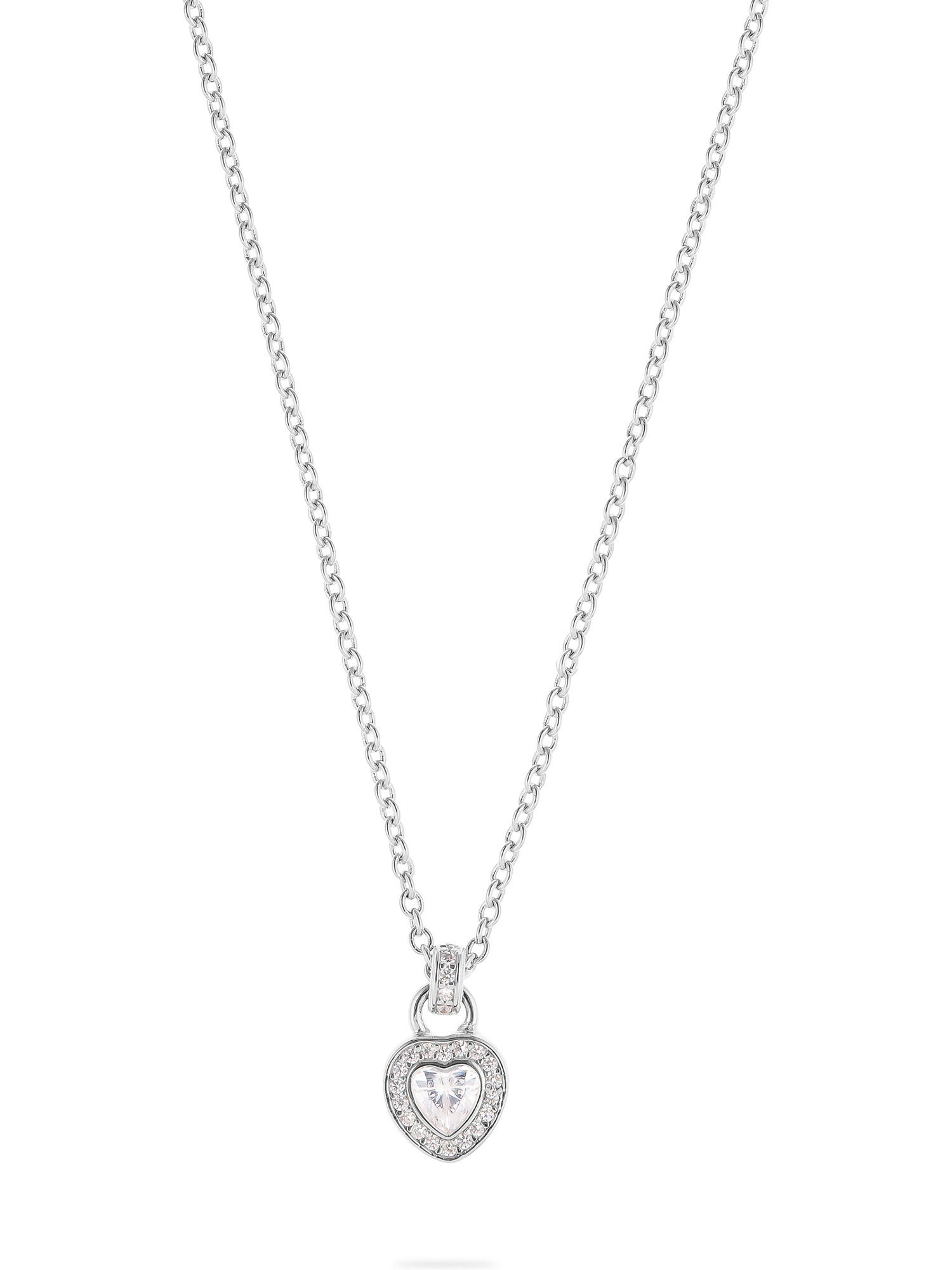 JETTE Silberkette JETTE Damen-Kette 925er Silber Zirkonia Herz, BELOVED