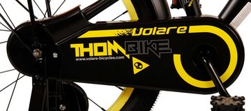 Volare Kinderfahrrad Kinderfahrrad Thombike für Jungen 18 Zoll Kinderrad in Schwarz Gelb
