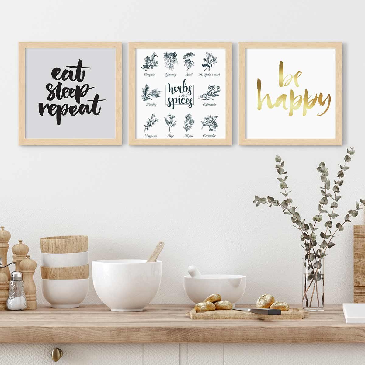 PHOTOLINI Bilderrahmen 3er Set, stabiles MDF-Holz, günstig online kaufen