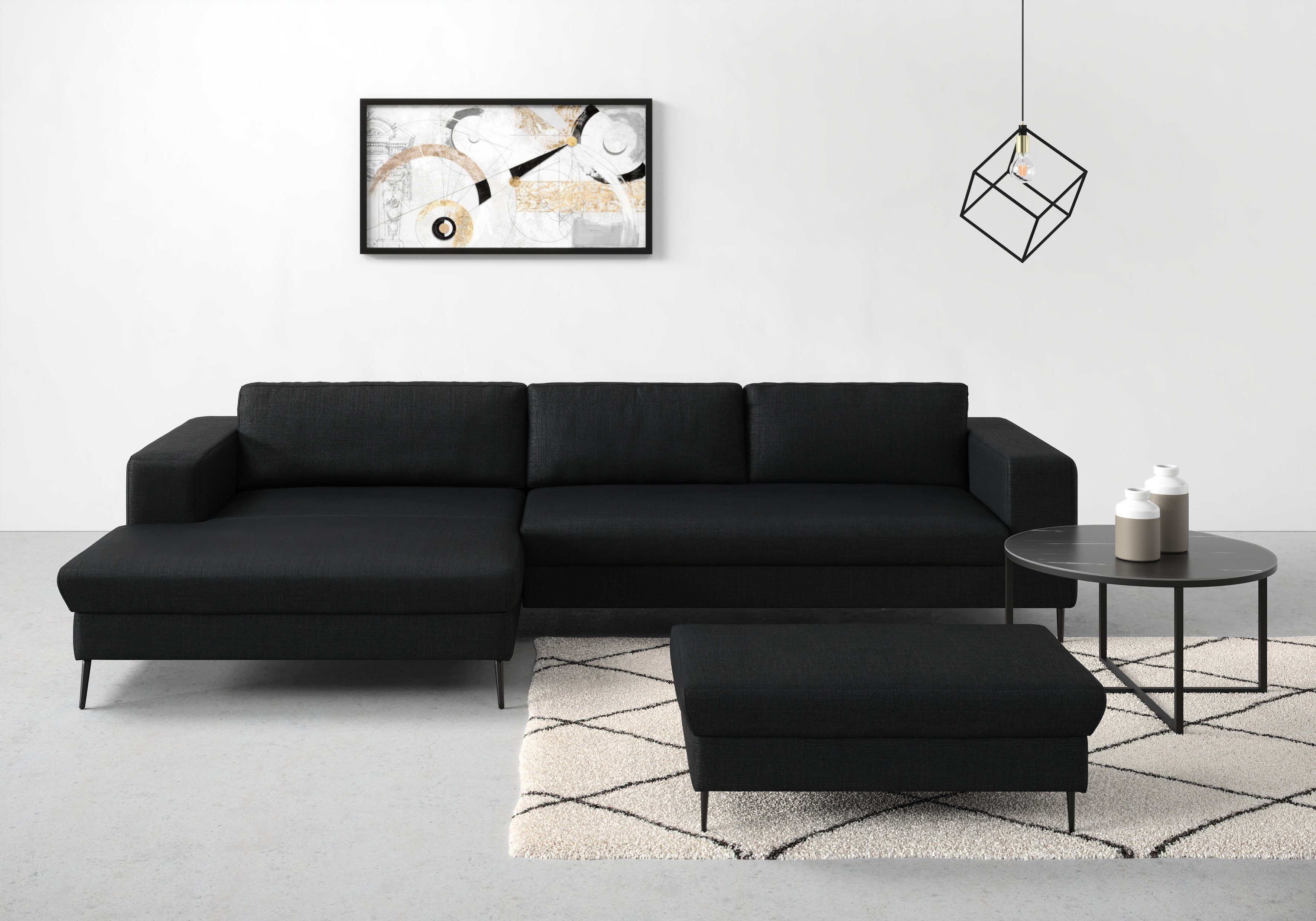 Ecksofa Modica, zeitlos und elegant, L-Form