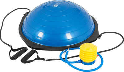 GORILLA SPORTS Gleichgewichtstrainer Balance Ball - mit Widerstandsbändern, bis 300 kg, inkl. Handpumpe (1-St)