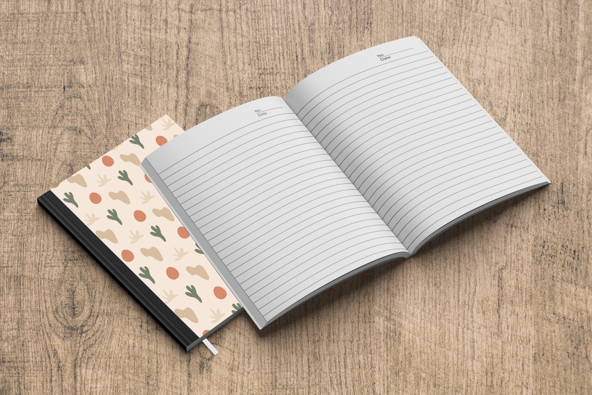 MuchoWow Notizbuch Hintergrund - Pastell Journal, Seiten, Pflanzen, Tagebuch, Notizheft, Merkzettel, - 98 Haushaltsbuch A5