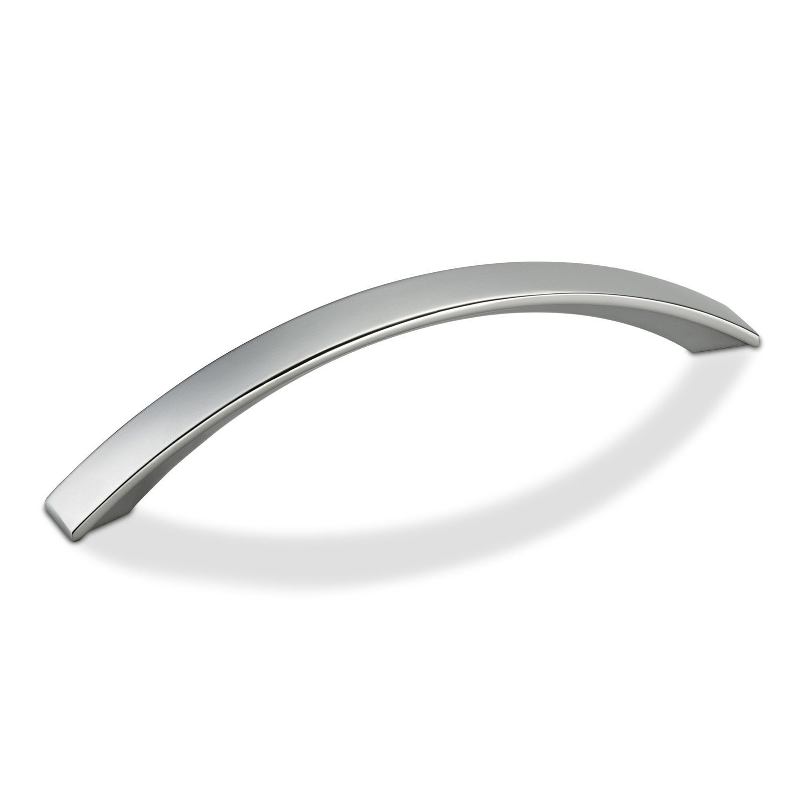 Möbelgriff Bogengriff BENT Chrom matt BA 96 - 160 mm - incl. Schrauben