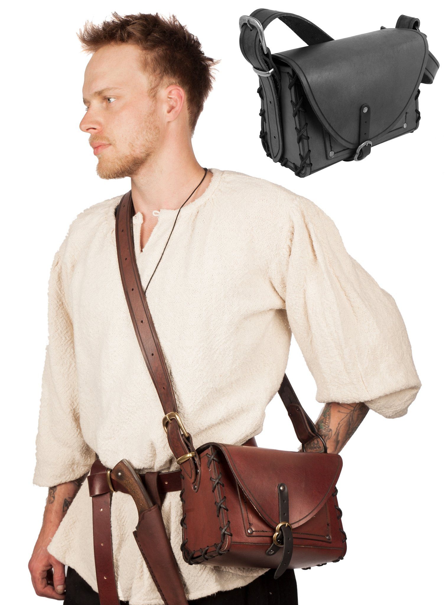 Andracor Tragetasche Umhängetasche - Abenteurer, Eine praktische Umhängetasche für Wanderer und Abenteurer von Andrac