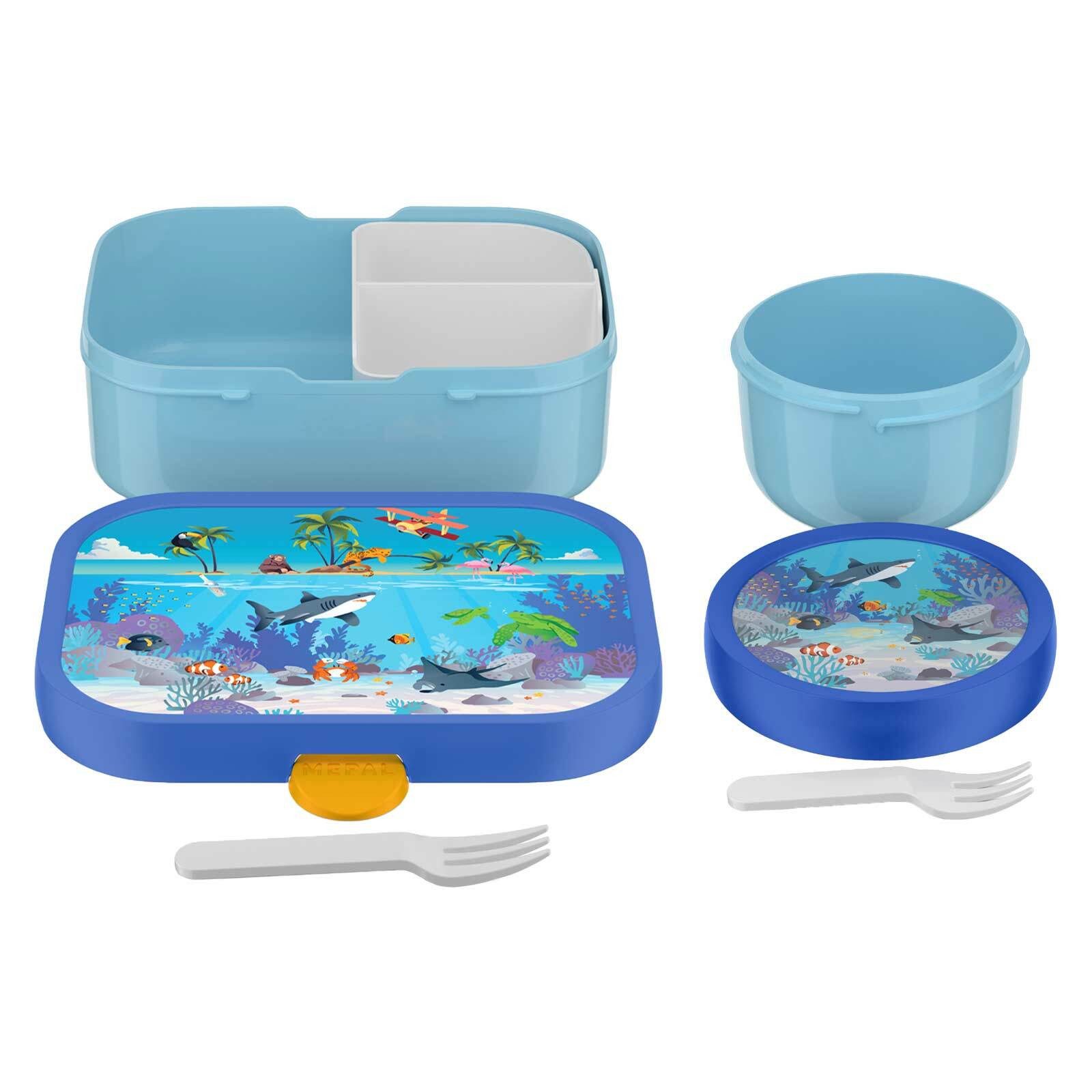 Mepal Lunchbox Campus (2025) Obst- und Bentobox 300 & 750 ml, Kunststoff, (2-tlg), Spülmaschinengeeignet