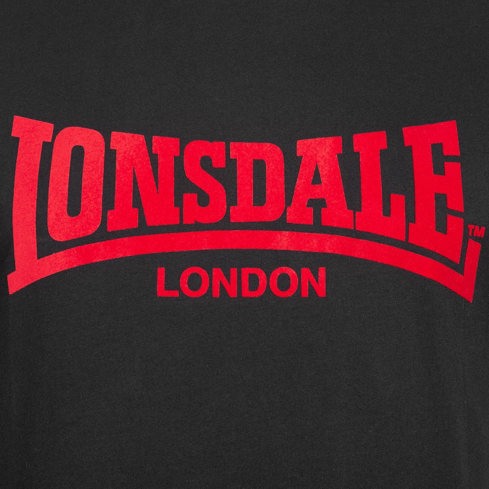 LL008 T-Shirt TONE Black/Red ONE Lonsdale