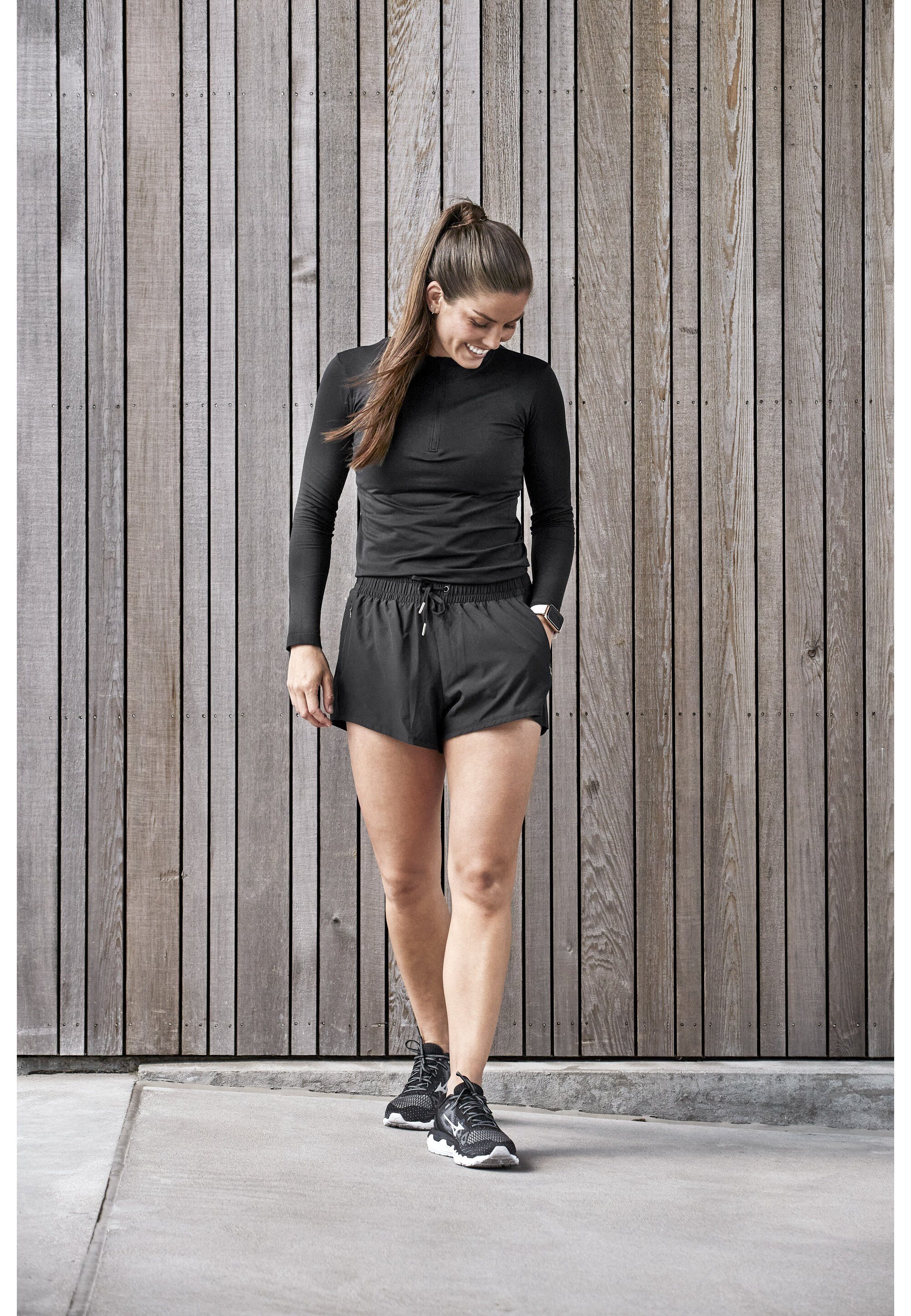 Eslaire Shorts mit schwarz ENDURANCE praktischen Taschen
