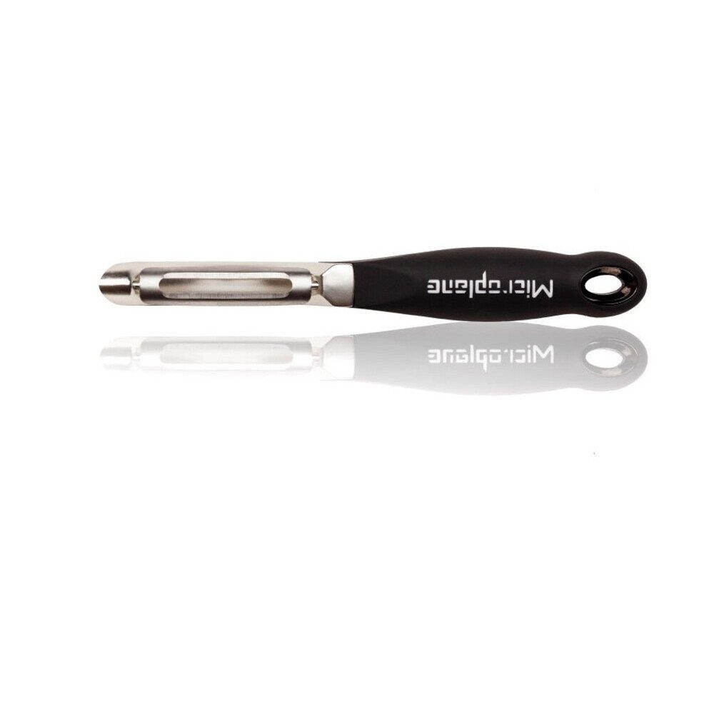 Microplane Sparschäler Profi-Schäler 18 cm Speciality schwarz, (1-tlg), Profi-Schäler, 18,50cm, Edelstahl 18-8, schwarz