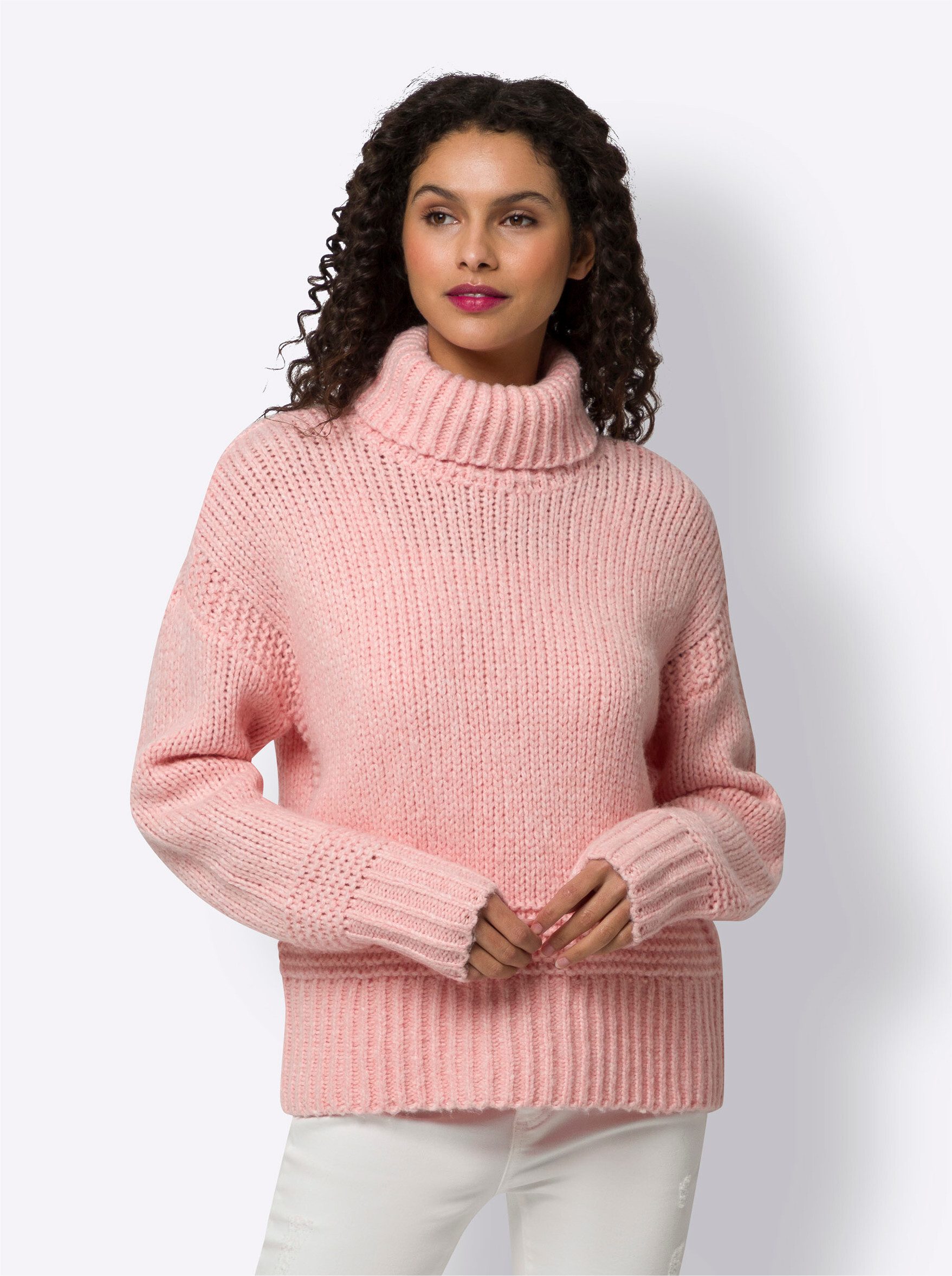 heine Strickpullover Pullover Langarm Strukturstrick