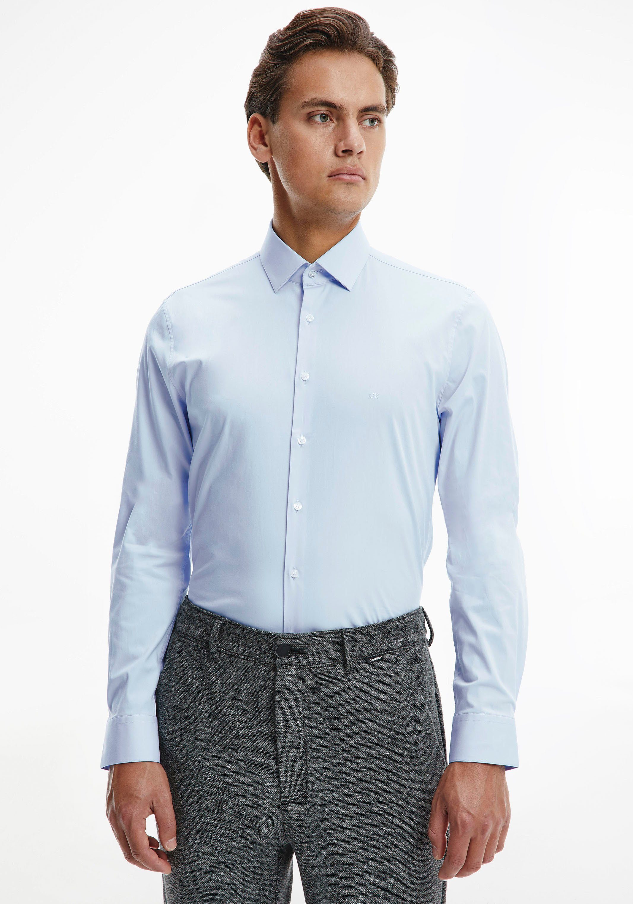 Calvin Klein Businesshemd POPLIN STRETCH SLIM günstig online kaufen