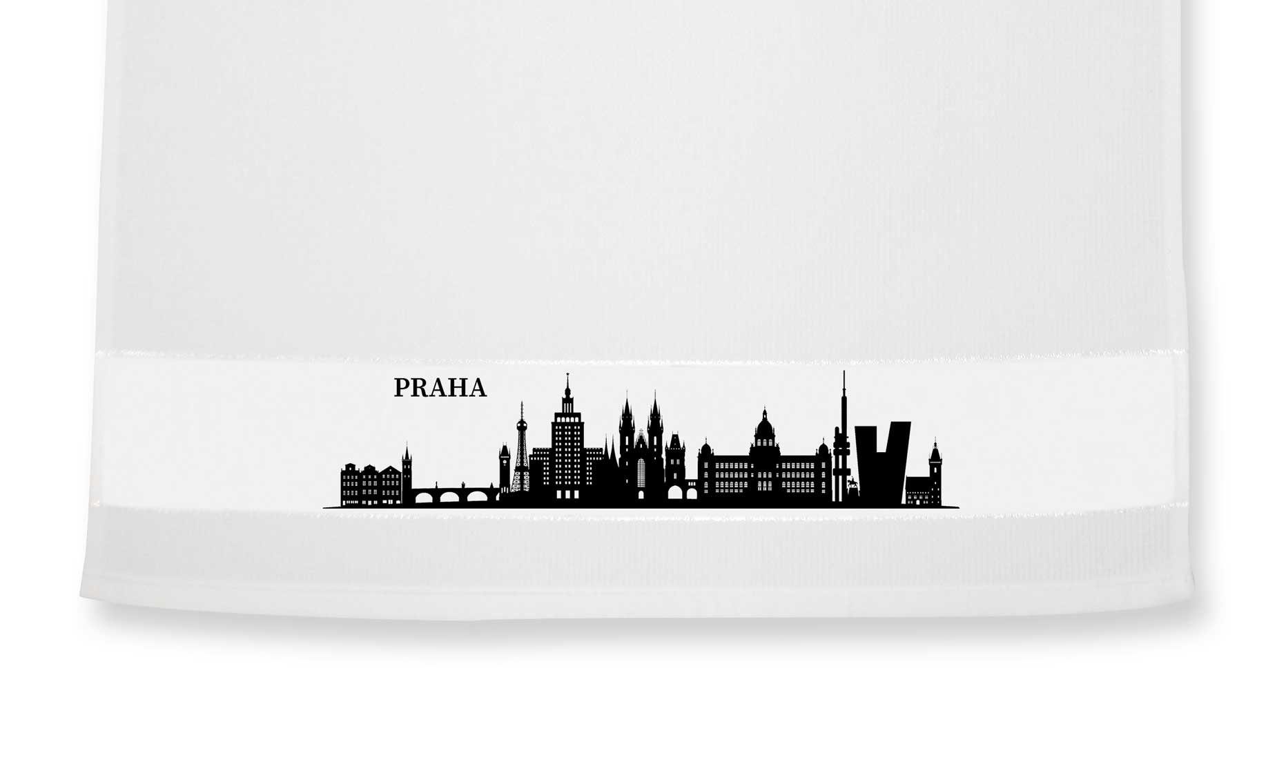 Geschirrtuch Prag Skyline die Prague / Stadtmeister