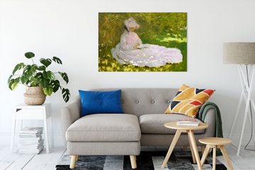 Pixxprint Leinwandbild Claude Monet - Frühlingszeit, Claude Monet - Frühlingszeit (1 St), Leinwandbild fertig bespannt, inkl. Zackenaufhänger