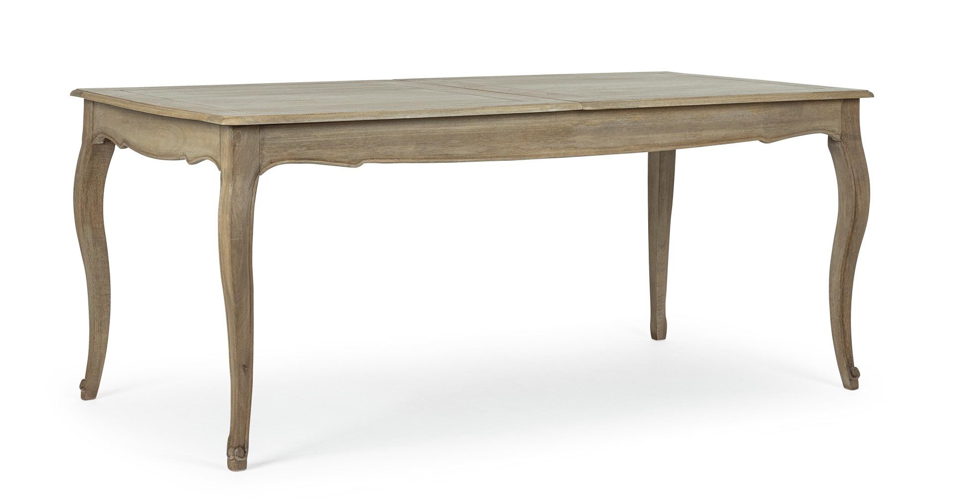 Bizzotto Esstisch Domitille aus Mango Holz, 180-225 cm, Geeignet für 6-8 Personen