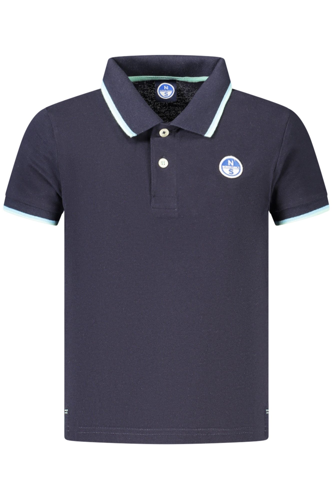 North Sails Poloshirt Stylisches Kinder-Kurzarm-Polo Blau mit Kontrast &