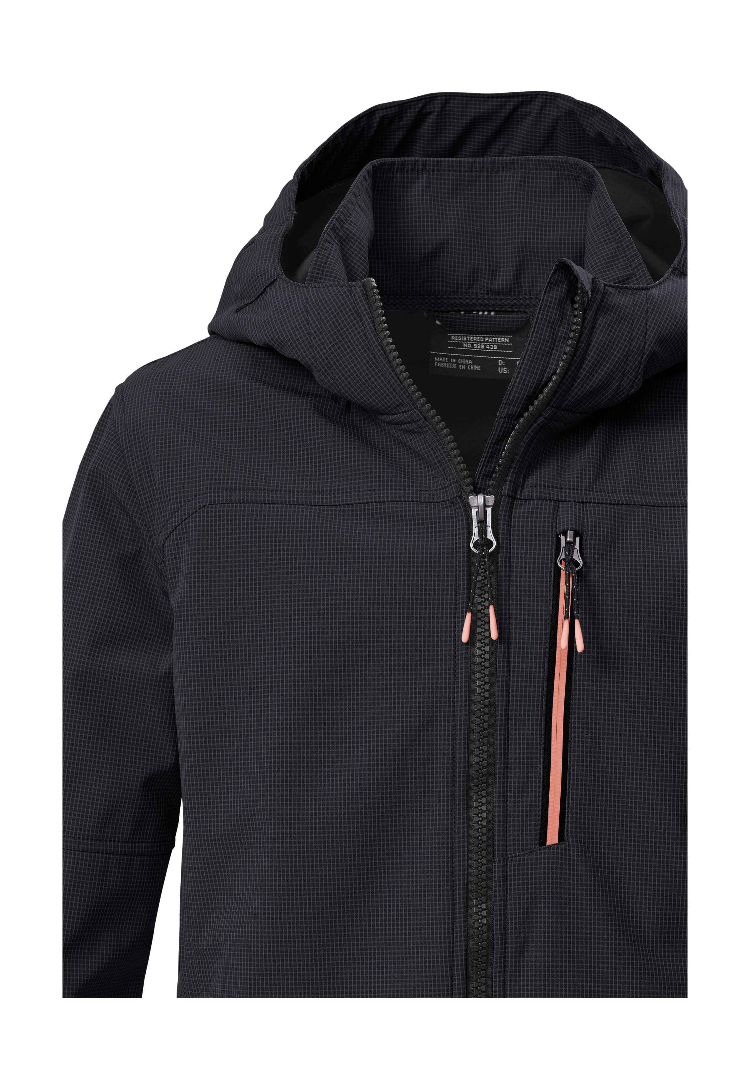 Killtec Softshelljacke KOS 143 BYS SFTSHLL JCKT Winddichte, wasserabweisende Softshelljacke mit Karomuster