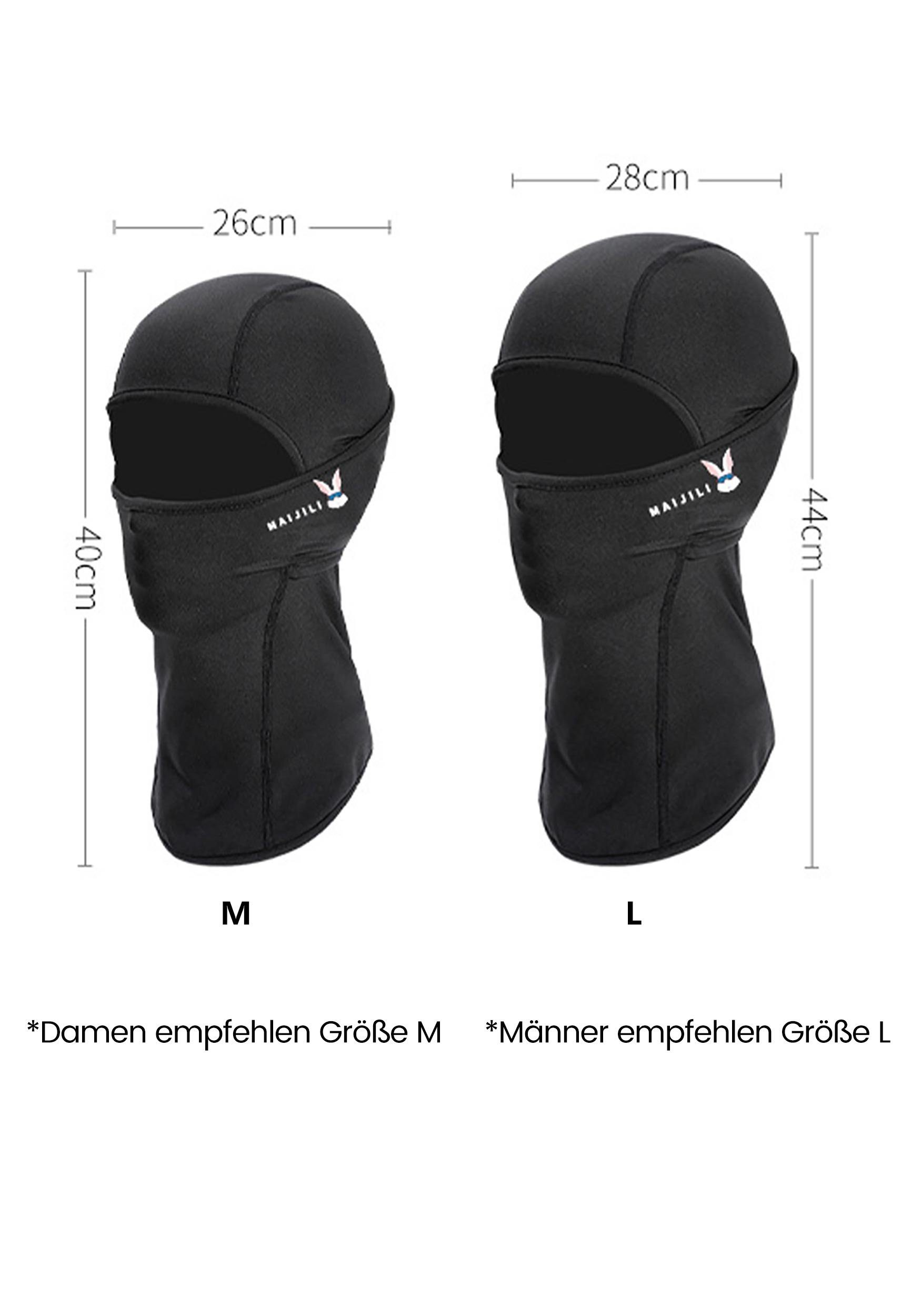 Schutz Schwarz MAGICSHE Skimaske Widersteht für Sturmhaube UV-Strahlen Umfassenden