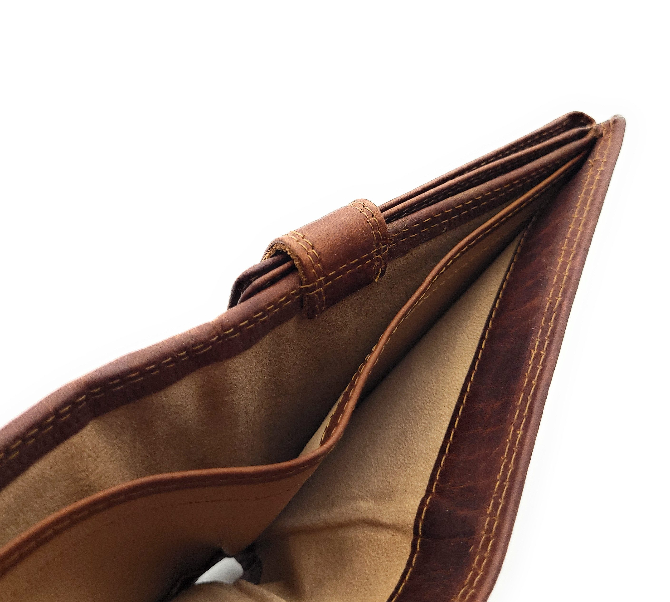 JOCKEY CLUB Geldbörse vintage, echt Büffel Voll-Leder Portemonnaie, mit RFID Schutz, angesagter Vintagelook, mit Innenriegel