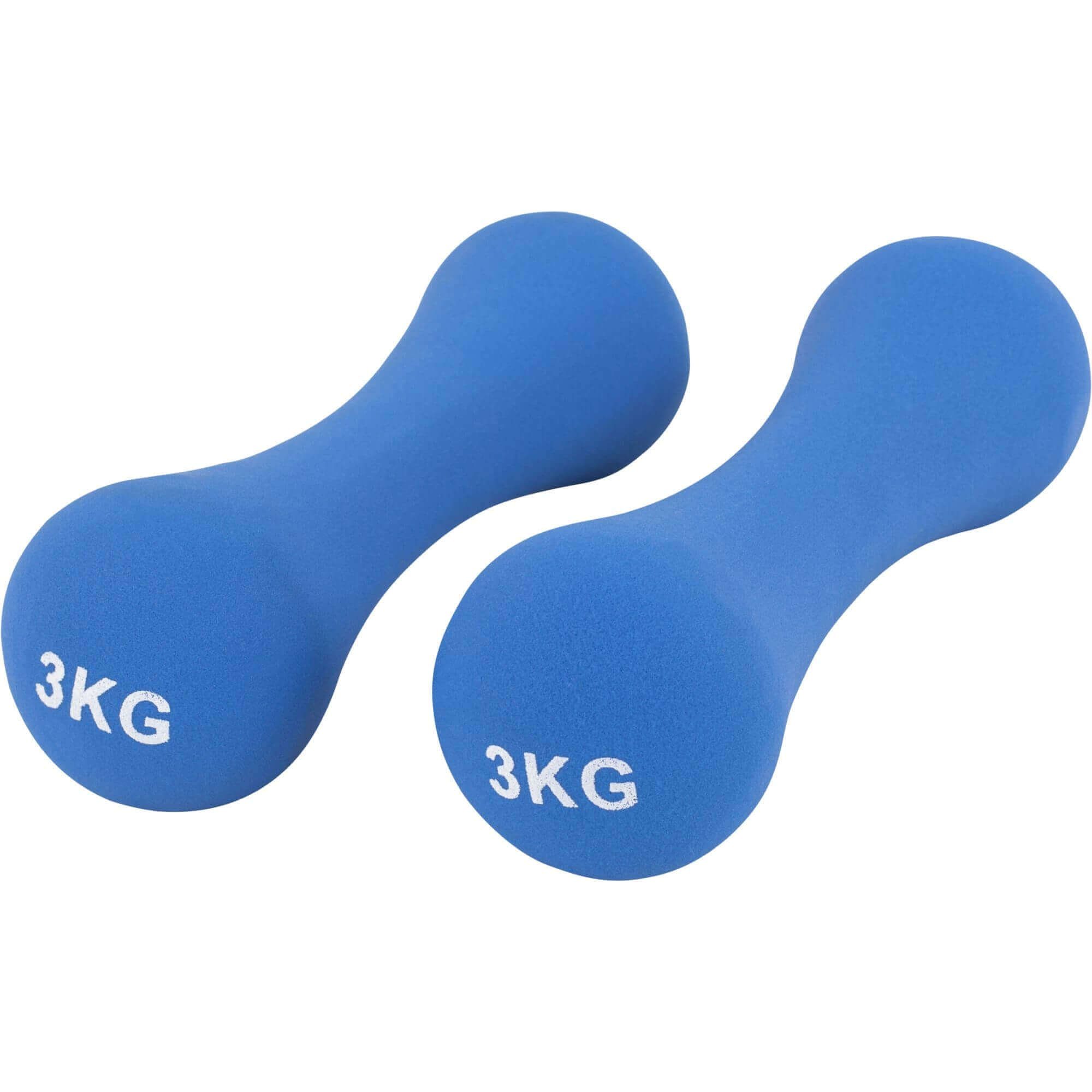 GORILLA SPORTS Yogamatte Gymnastikhantelset Neopren 12 kg (7-St)