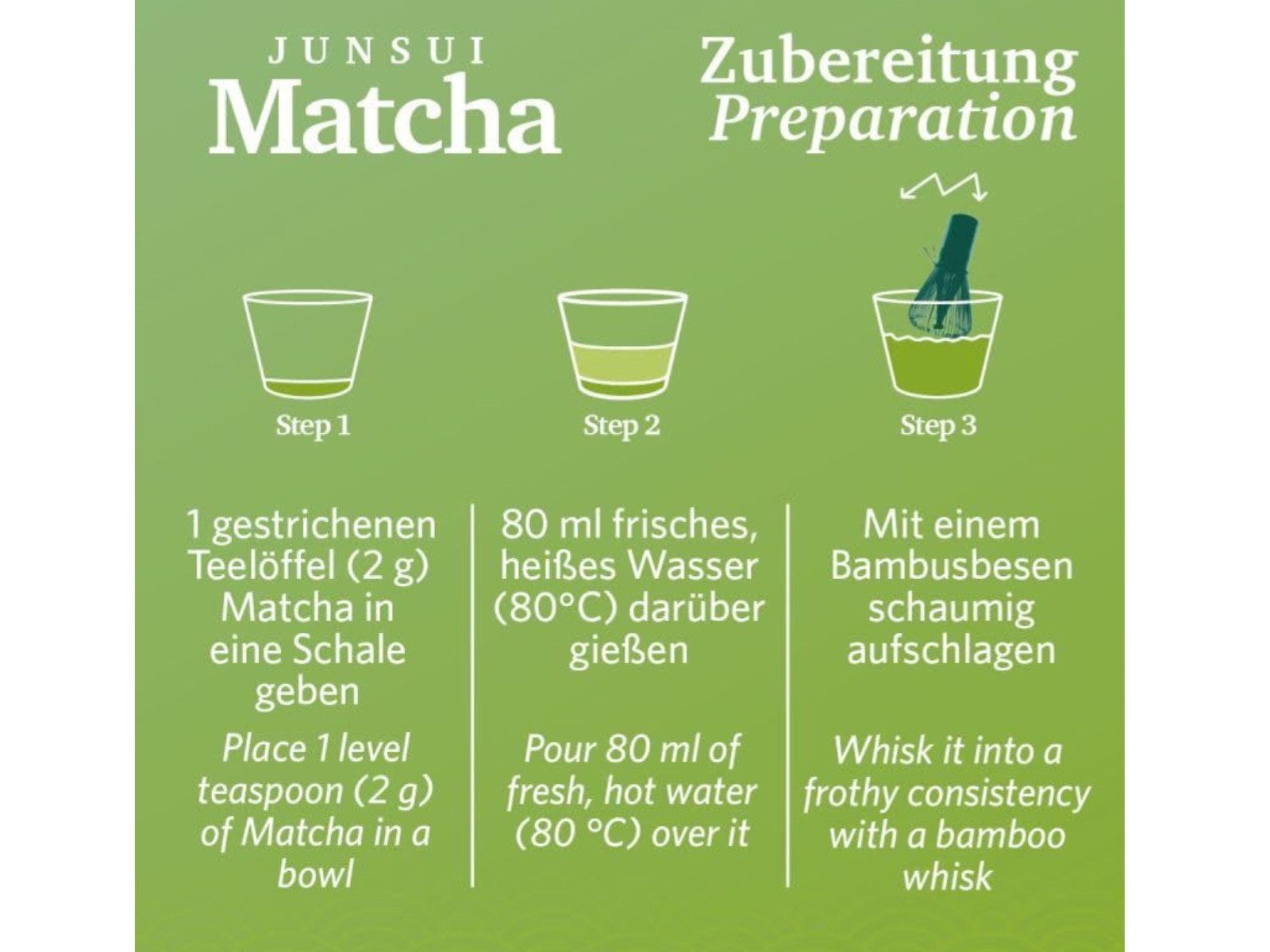 LK Trend & Style Tee Junsui reiner Matcha Tee ohne Zucker oder Zusätze, 1 x 150 g, (Grüner Tee* *aus kontrolliert biologischem Anbau (DE-ÖKO-039 Nicht-EU-Landwirtschaft), Grüner Tee* *aus kontrolliert biologischem Anbau