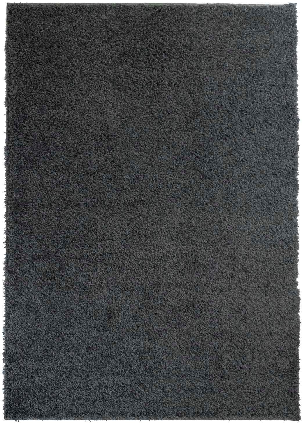 Carpet City Hochflor-Teppich Shaggi uni 500, rechteckig, Höhe: 30 mm, Läufer, Shaggy, Uni, Langflor, weich, Wohnzimmer, Schlafzimmer, Kinder