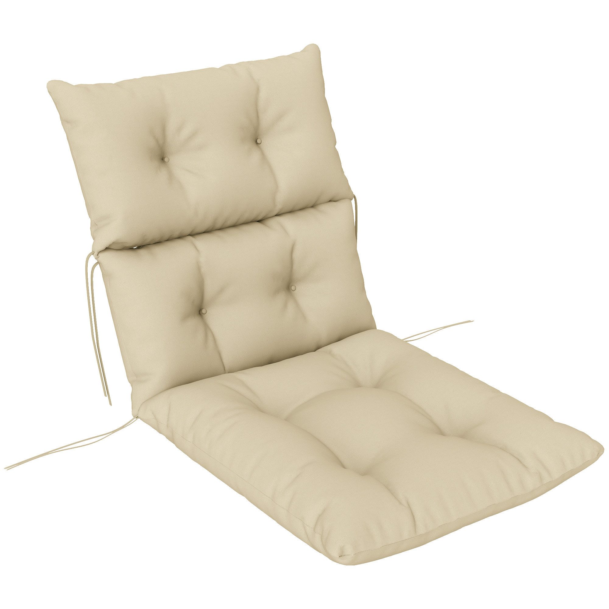 Outsunny Sitzkissen 115x56 cm, mit Bindebänder, günstig online kaufen