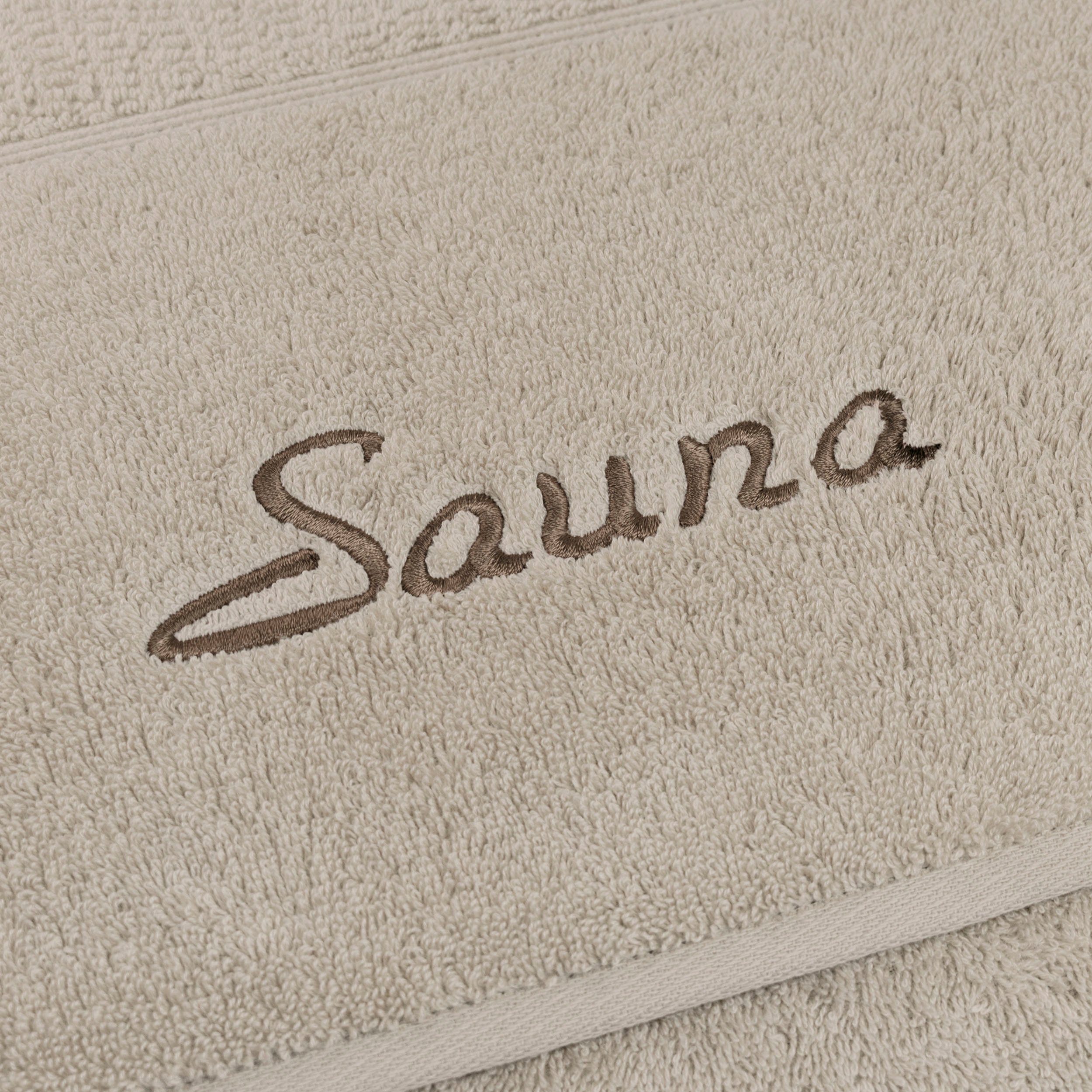 Möve for frottana Saunatuch Pearl, Walkfrottier (1-St), mit Perloptik, 80x200 cm – Bild 2 von 3