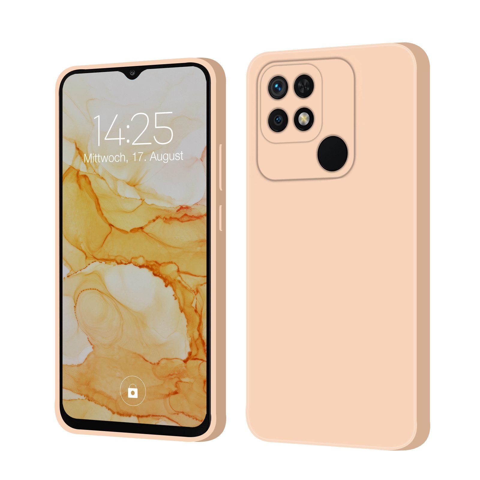 Tec-Expert Handyhülle SoftGrip Cover Hülle für Xiaomi Redmi 10C, Handy Case Bumper integrierter Kameraschutz flexibel