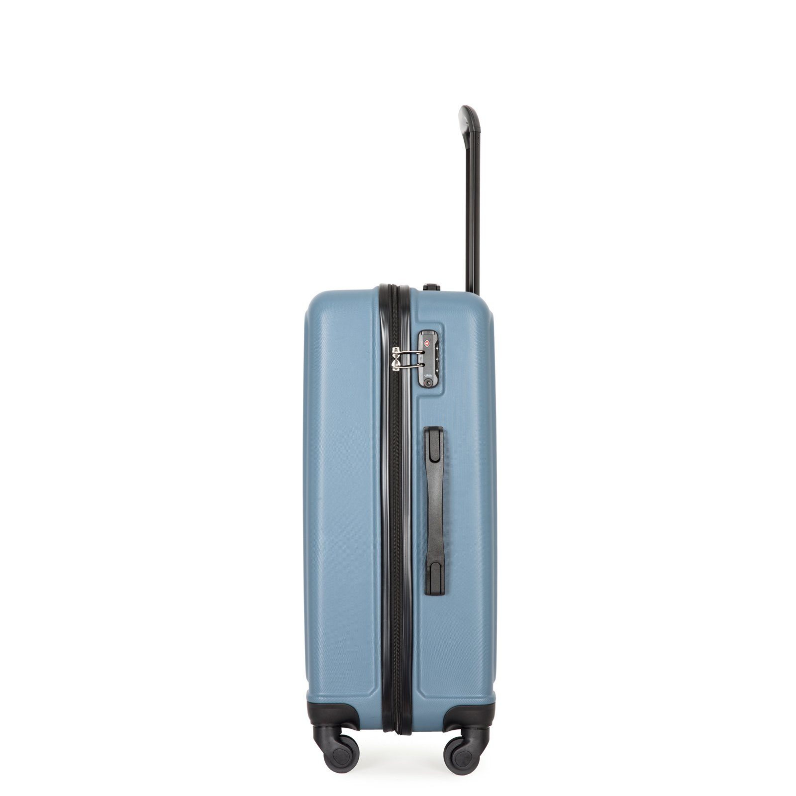 Hartschalen-Trolley Reisekoffer Blau Koffer Handgepäcktrolley REDOM 4 Rollen,