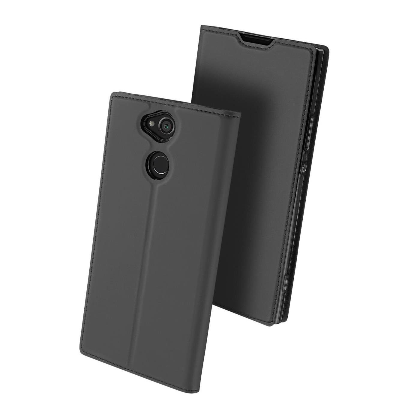 CoolGadget Handyhülle Magnet Case Handy Tasche für Sony Xperia XA2 5,2 Zoll, Hülle Klapphülle Ultra Slim Flip Cover für Sony XA2 Schutzhülle
