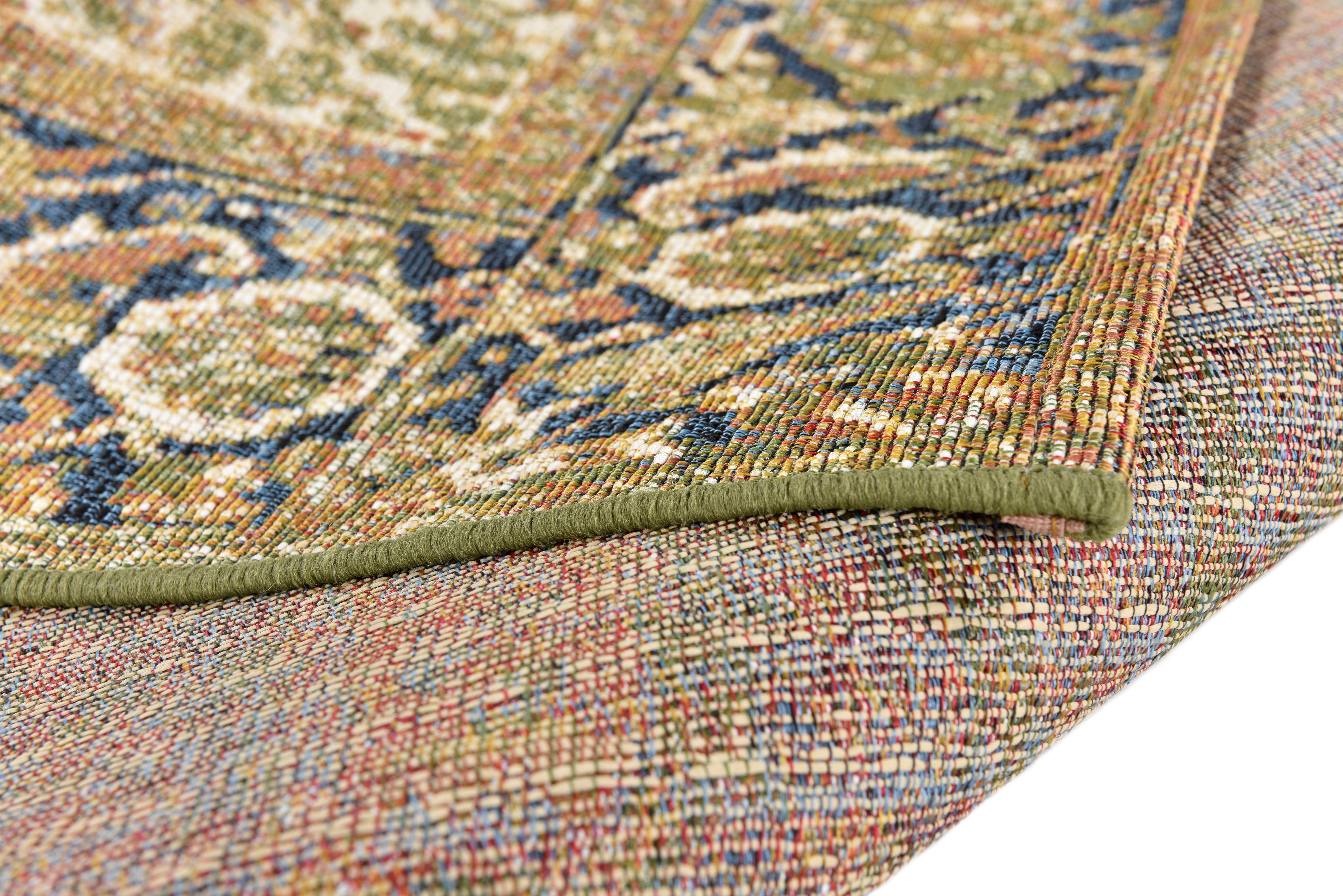TOM TAILOR HOME Teppich Funky Outdoor Orient One, rechteckig, Höhe: 5 mm, Flachgewebe, Orient-Optik, In- und Outdoor geeignet, Wohnzimmer