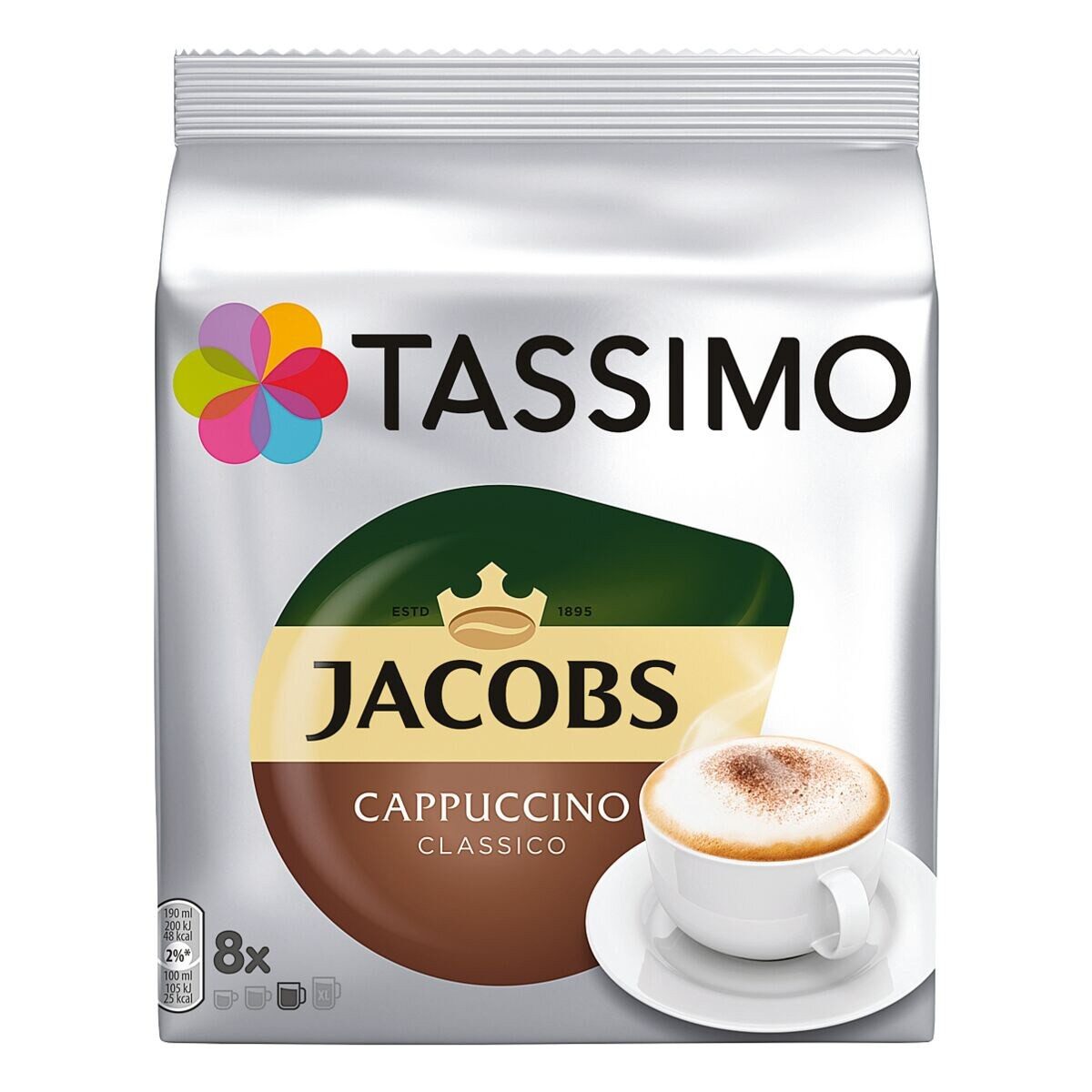 TASSIMO Kaffee Jacobs Cappuccino Classico, 8 Portionen