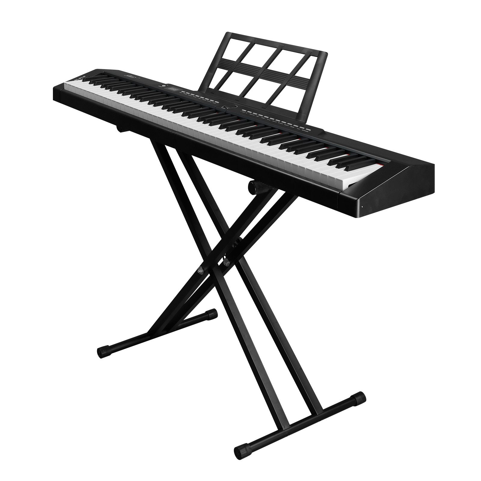 Digitalpiano Tragbares E-Piano 88 Tasten Sustain Pedal Keyboardständer
