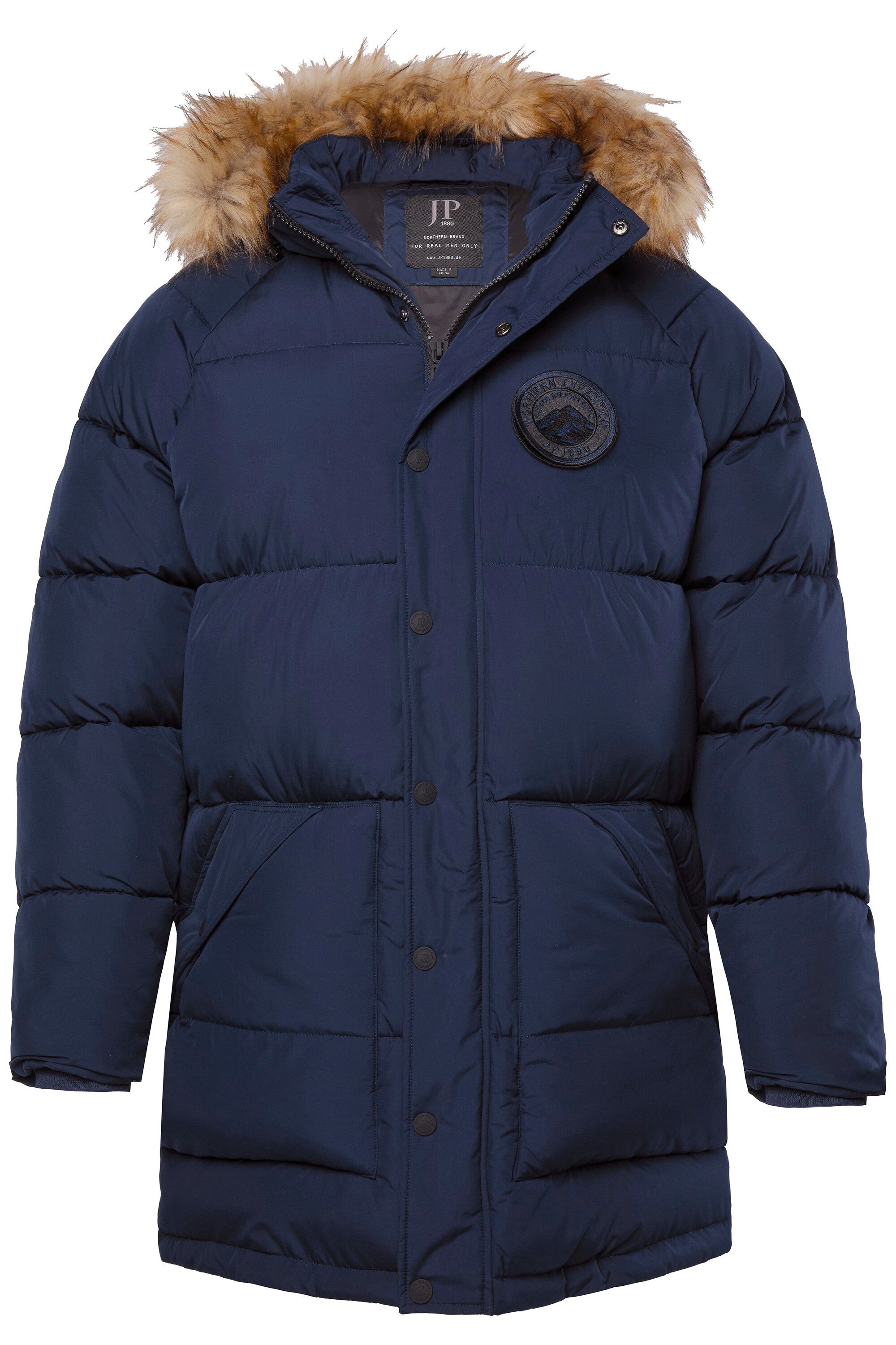 JP1880 Parka JP1880 Stepp-Parka Kapuze Kunstfellbesatz Badges bis 8 XL günstig online kaufen